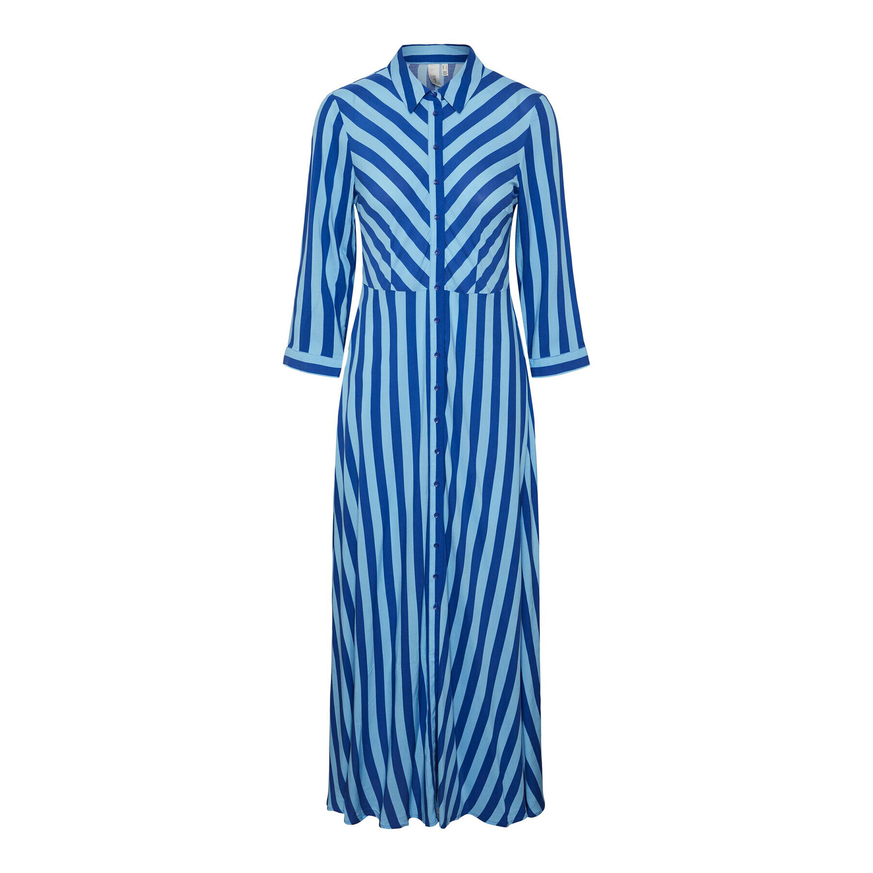 YAS Рокля тип риза Savanna 26022663 Син Loose Fit - Pepit.bg