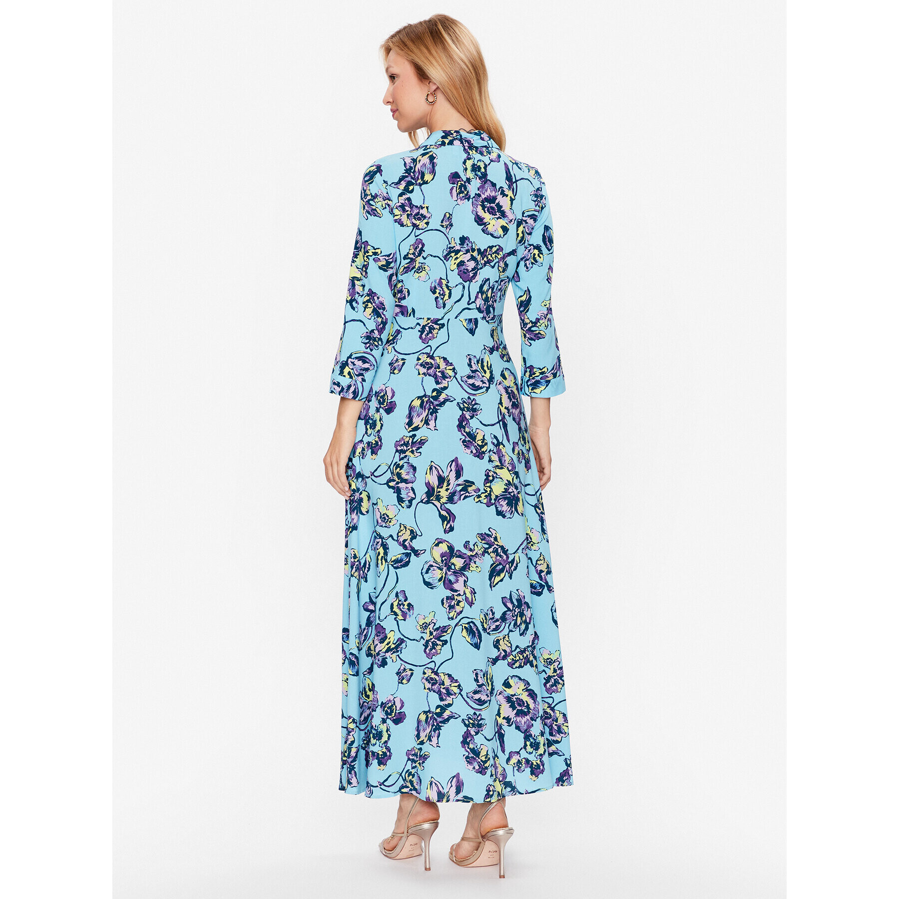 YAS Рокля тип риза Savanna 26022663 Син Loose Fit - Pepit.bg