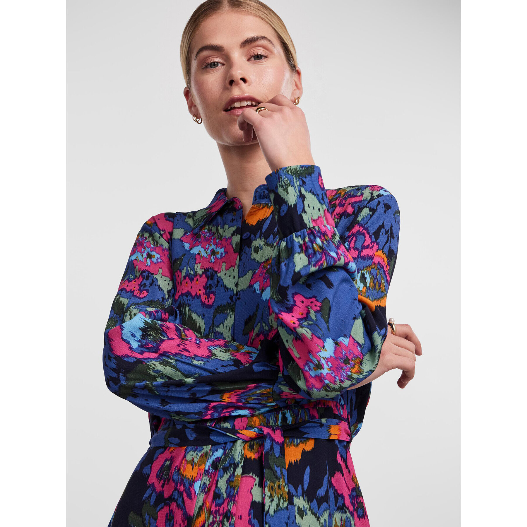 YAS Рокля тип риза 26030726 Цветен Regular Fit - Pepit.bg