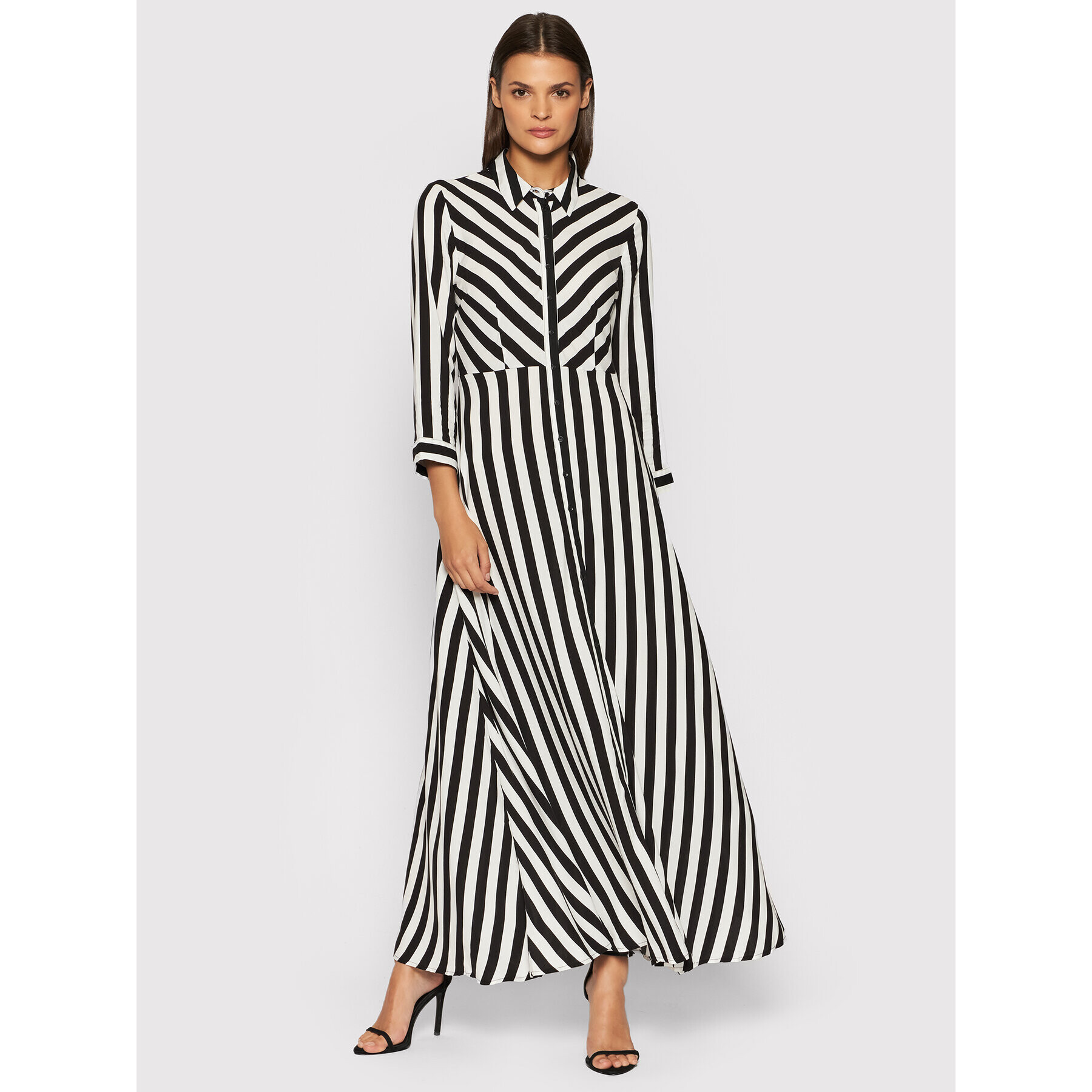 YAS Рокля тип риза Savanna 26022663 Бял Regular Fit - Pepit.bg
