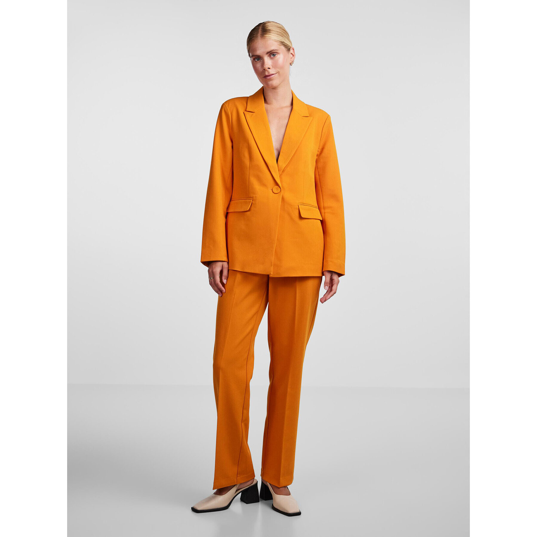 YAS Сако Likka 26030741 Оранжев Regular Fit - Pepit.bg