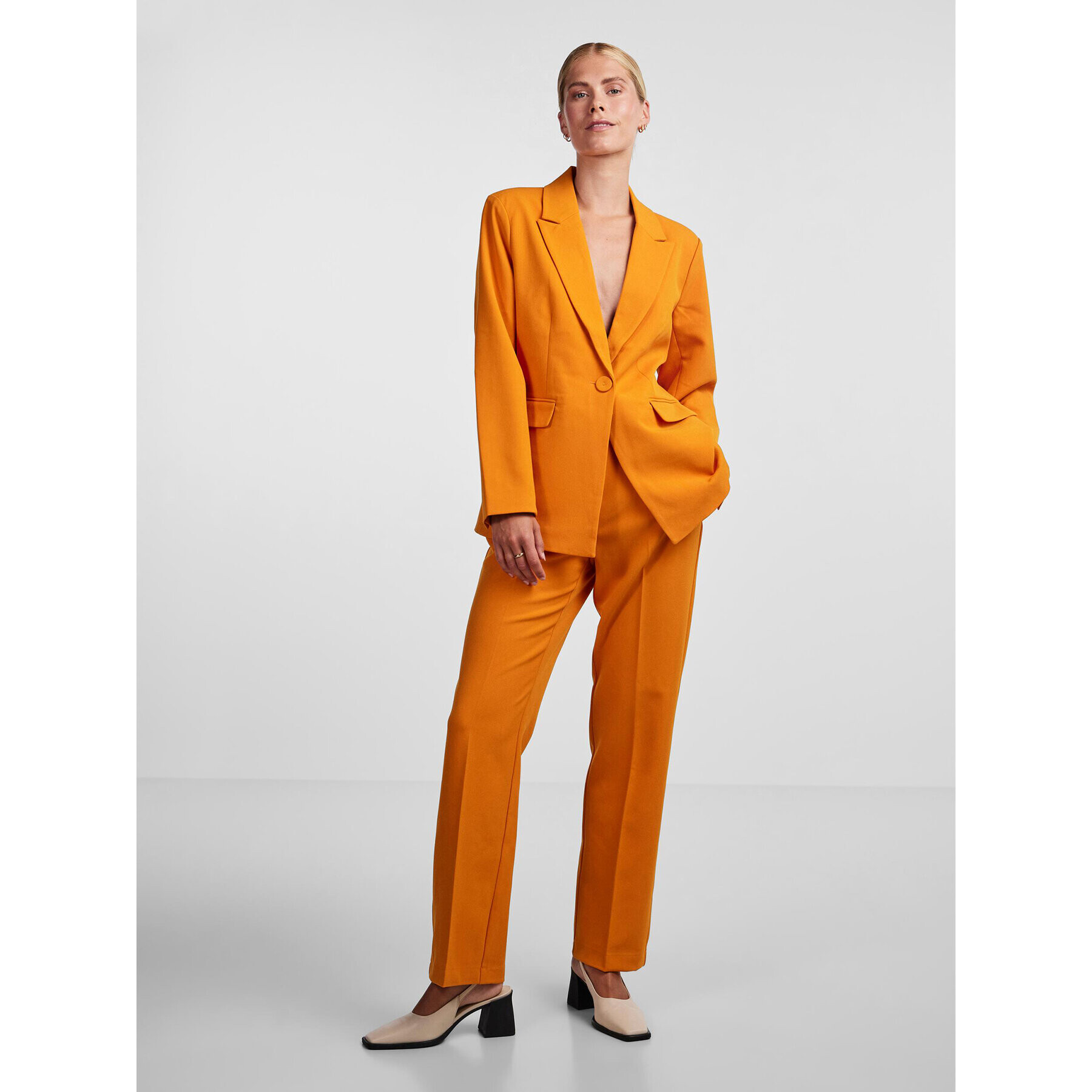 YAS Сако Likka 26030741 Оранжев Regular Fit - Pepit.bg