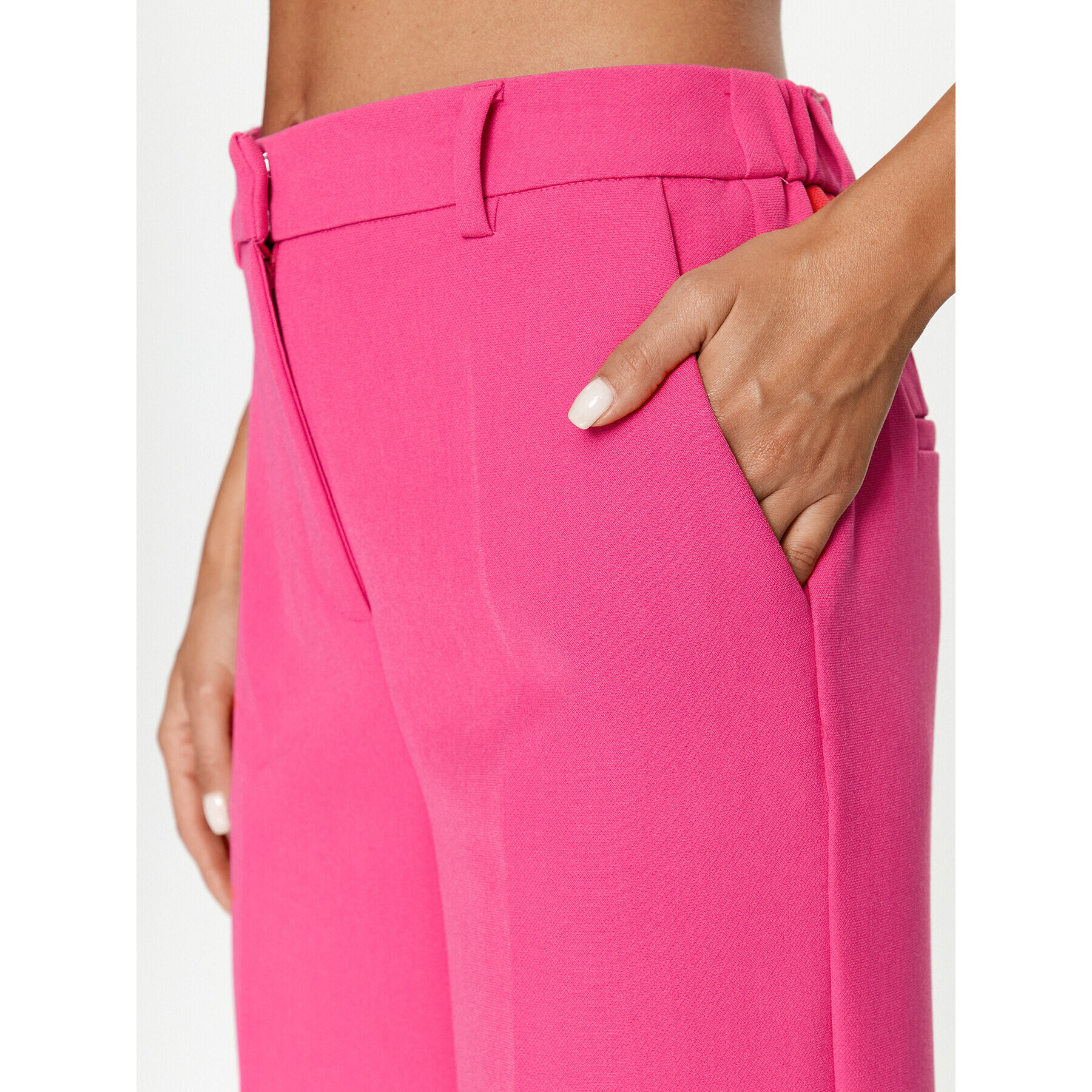 YAS Текстилни панталони 26030711 Розов Regular Fit - Pepit.bg