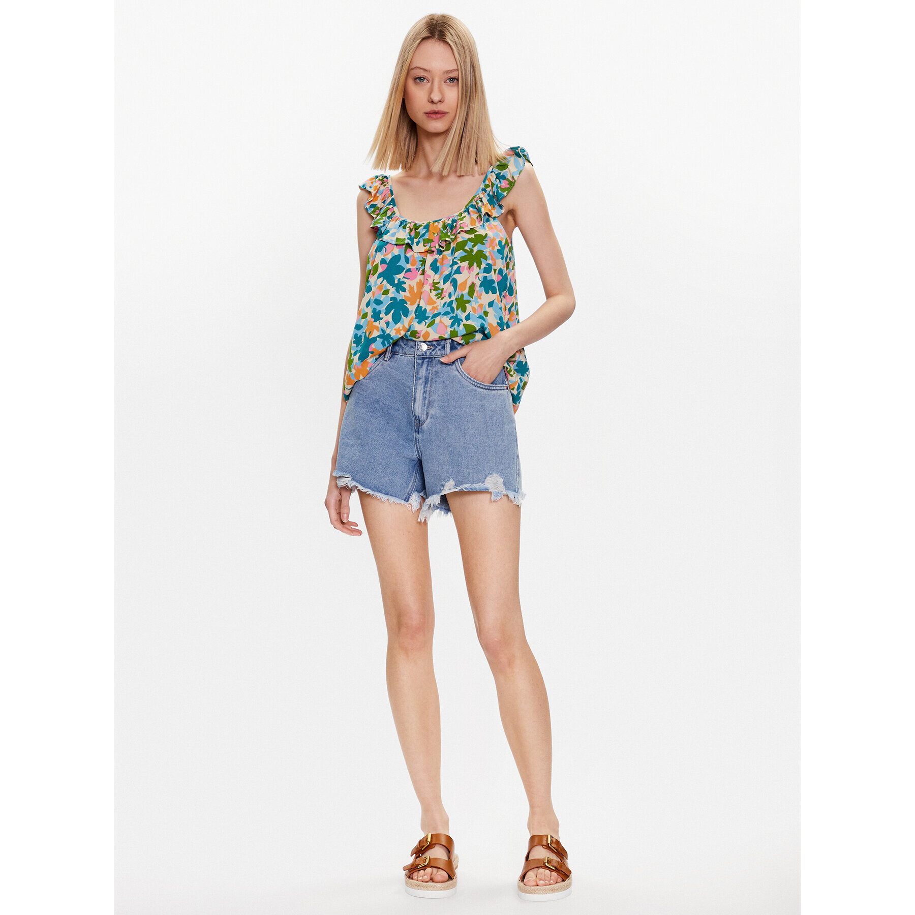 YAS топ 26030016 Розов Loose Fit - Pepit.bg