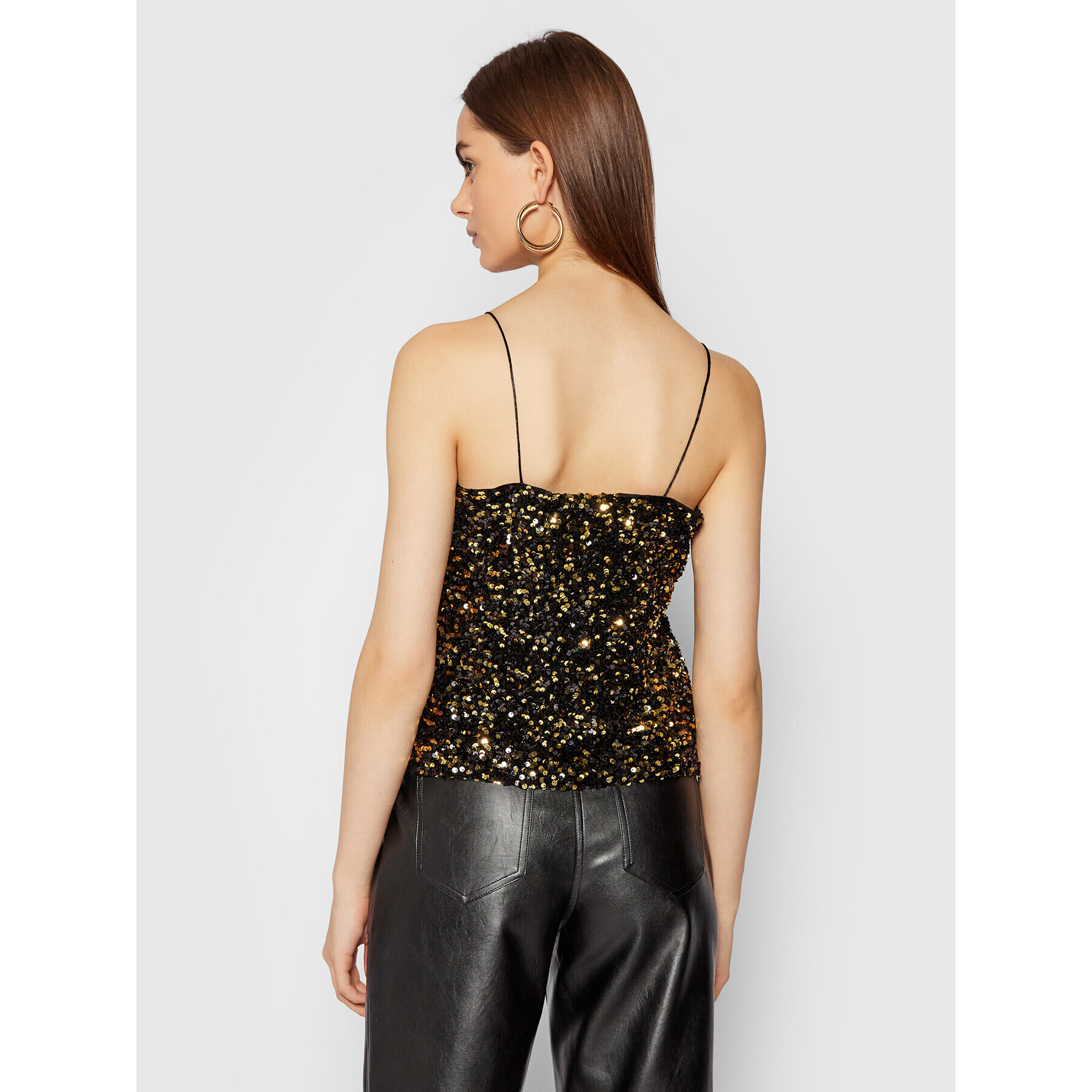 YAS топ Sequella 26024321 Черен Regular Fit - Pepit.bg