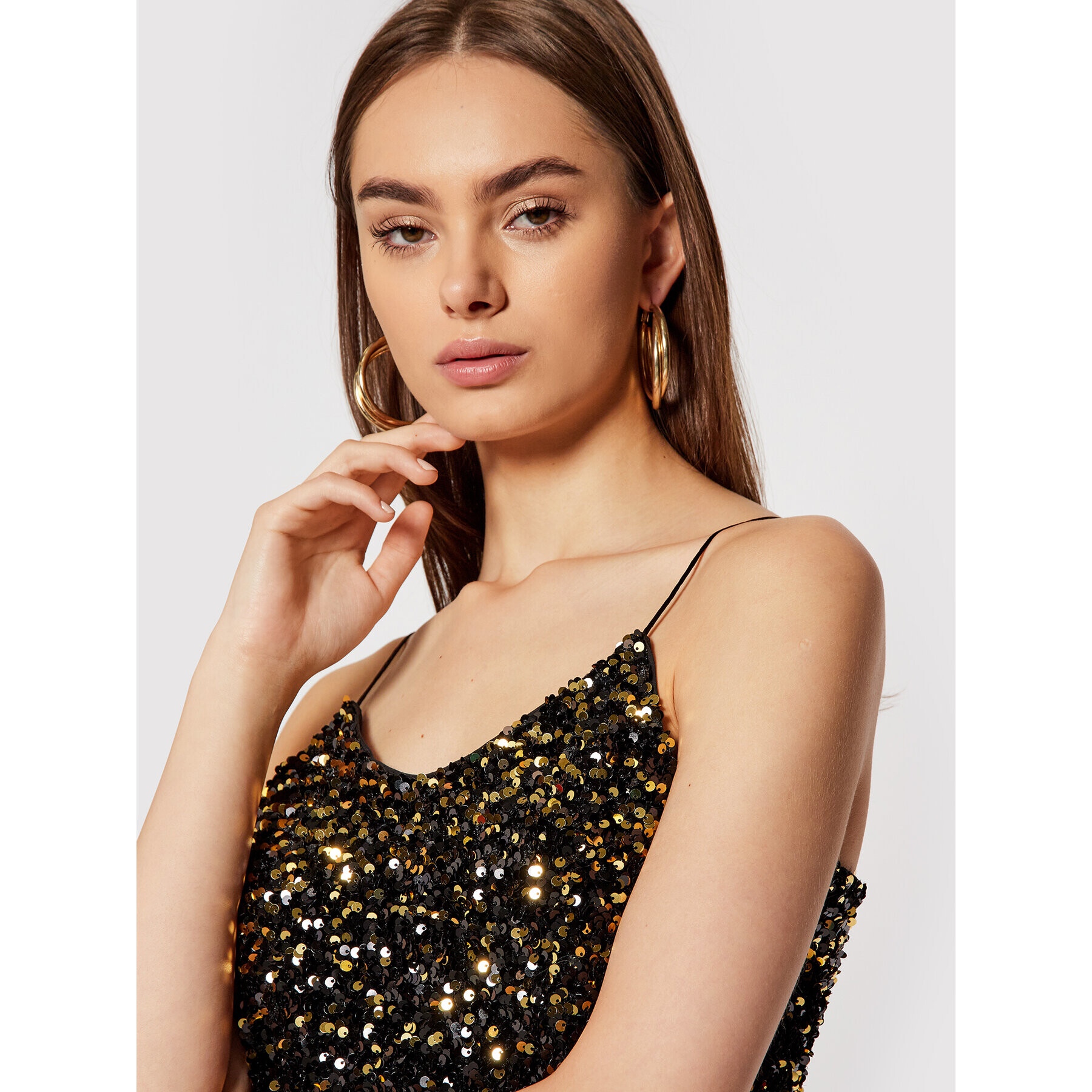 YAS топ Sequella 26024321 Черен Regular Fit - Pepit.bg