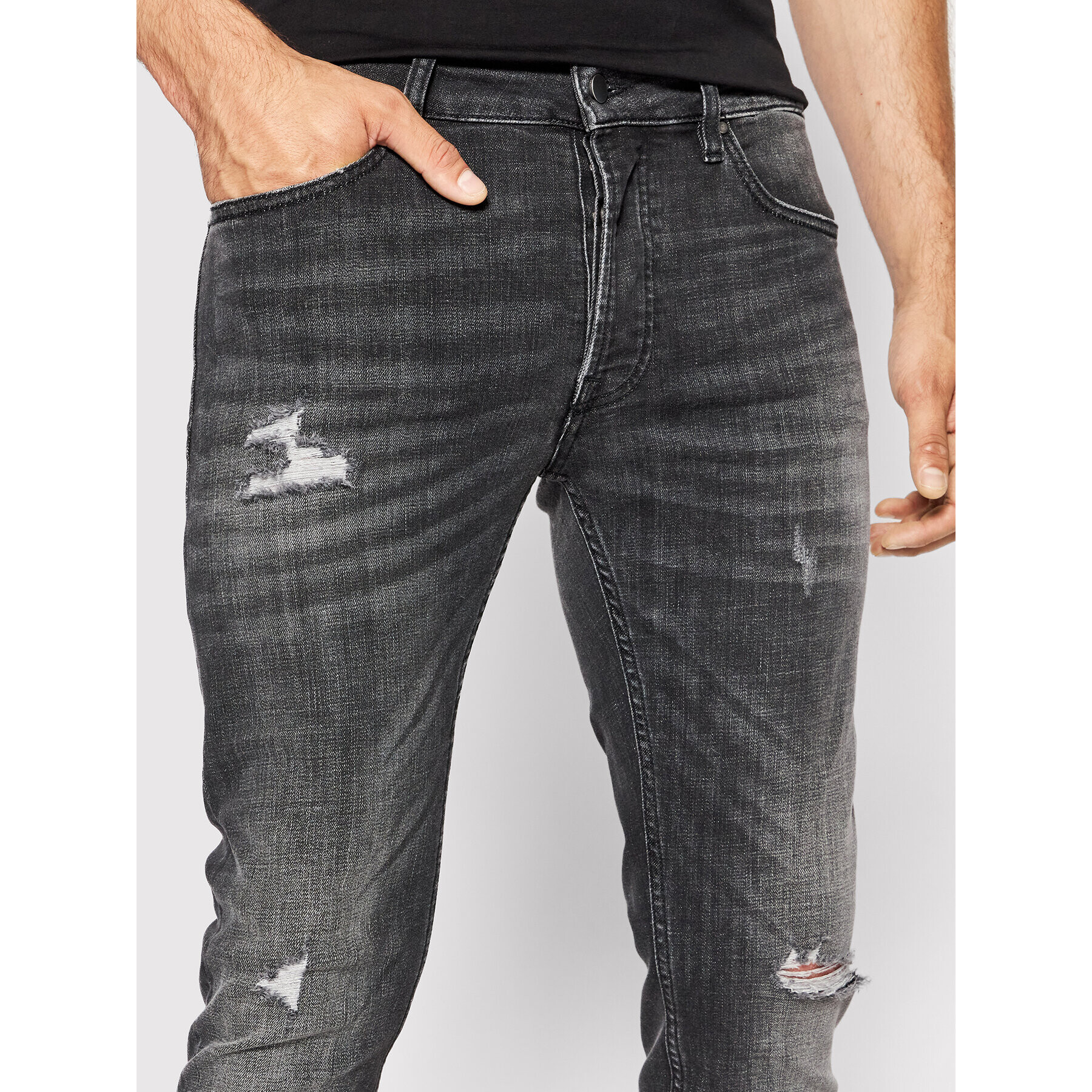 Young Poets Society Дънки Morten 107061 Сив Slim Fit - Pepit.bg