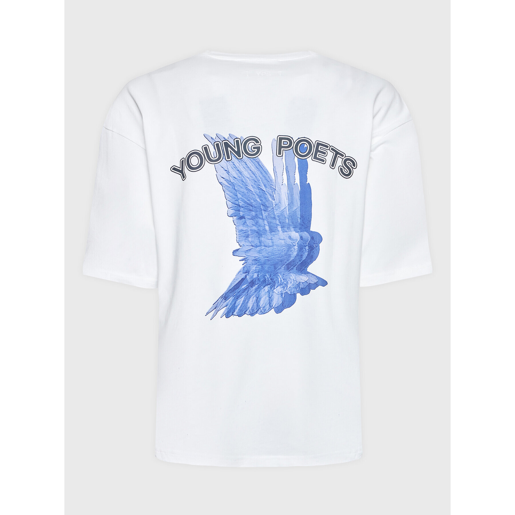 Young Poets Society Тишърт Blurry Yoricko 107534 Бял Regular Fit - Pepit.bg