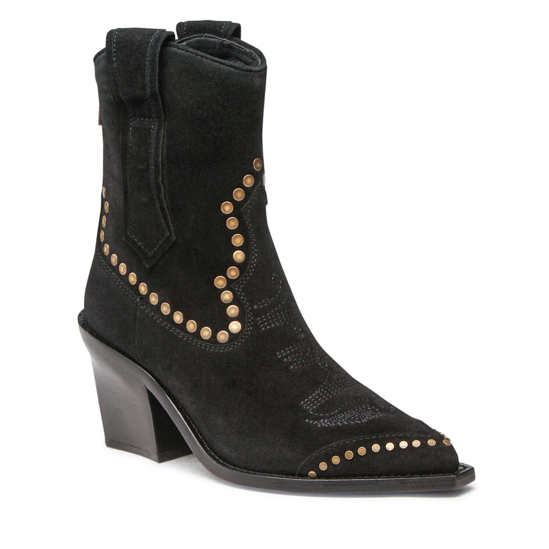 Zadig&Voltaire Боти Cara High Suede SWCT00047 Черен - Pepit.bg