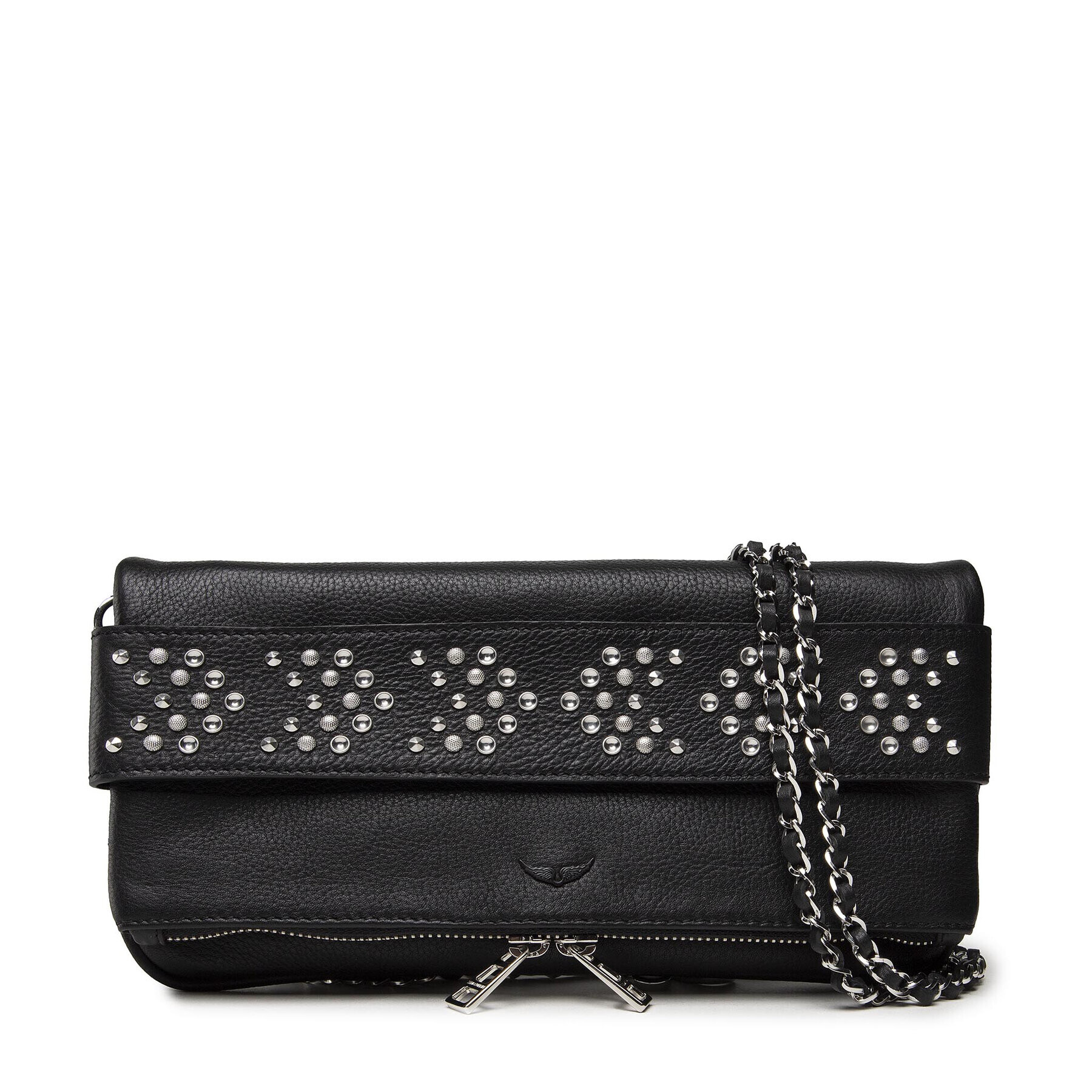 Zadig&Voltaire Дамска чанта Rock Strap Grained Leathe SKAP2007F Черен - Pepit.bg