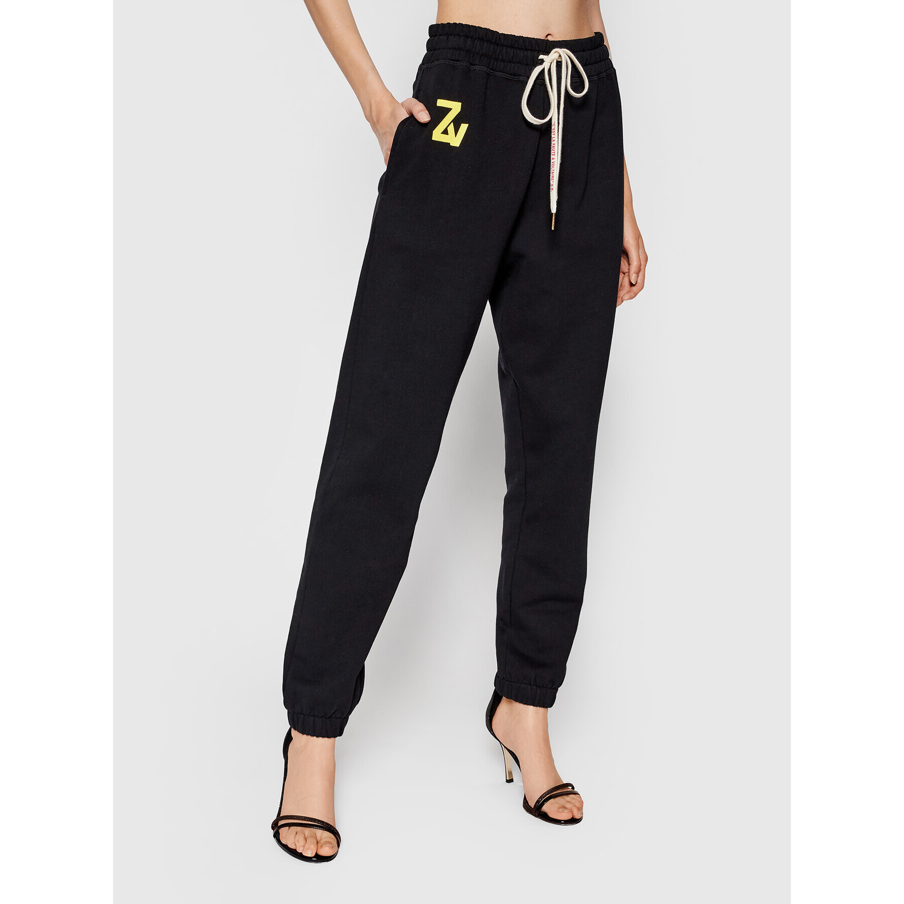 Zadig&Voltaire Долнище анцуг Steevy WKTS0102F Черен Regular Fit - Pepit.bg