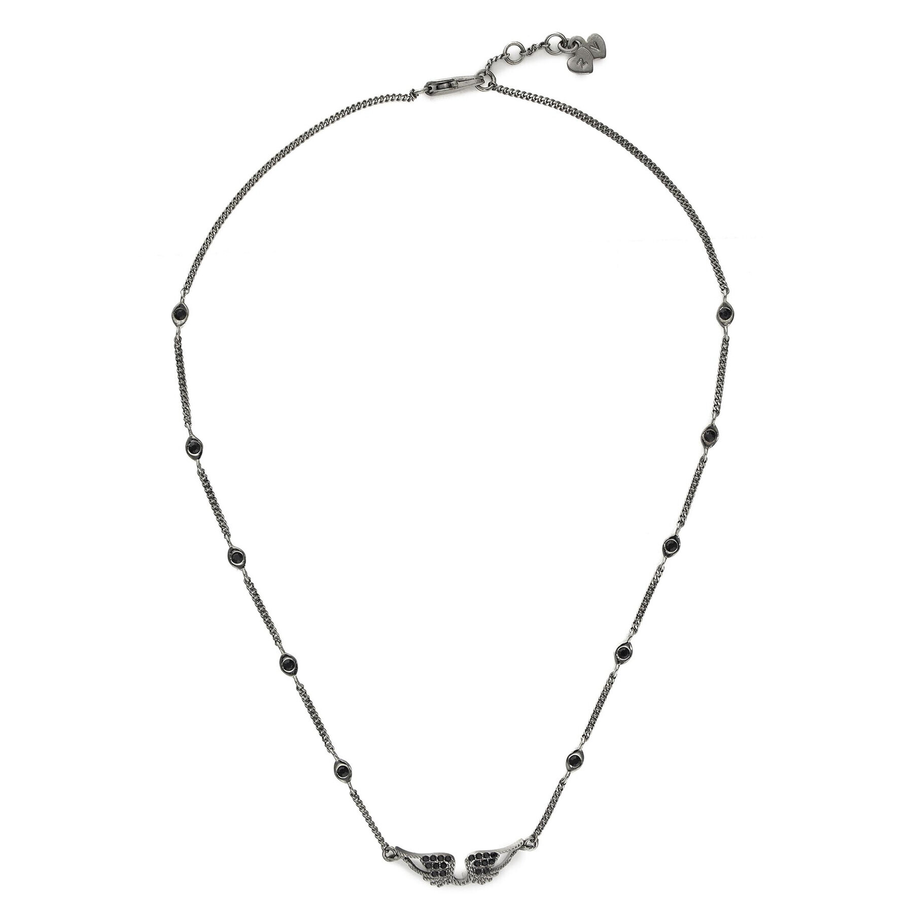 Zadig&Voltaire Колие Rock Necklace OWJW00010 Сив - Pepit.bg