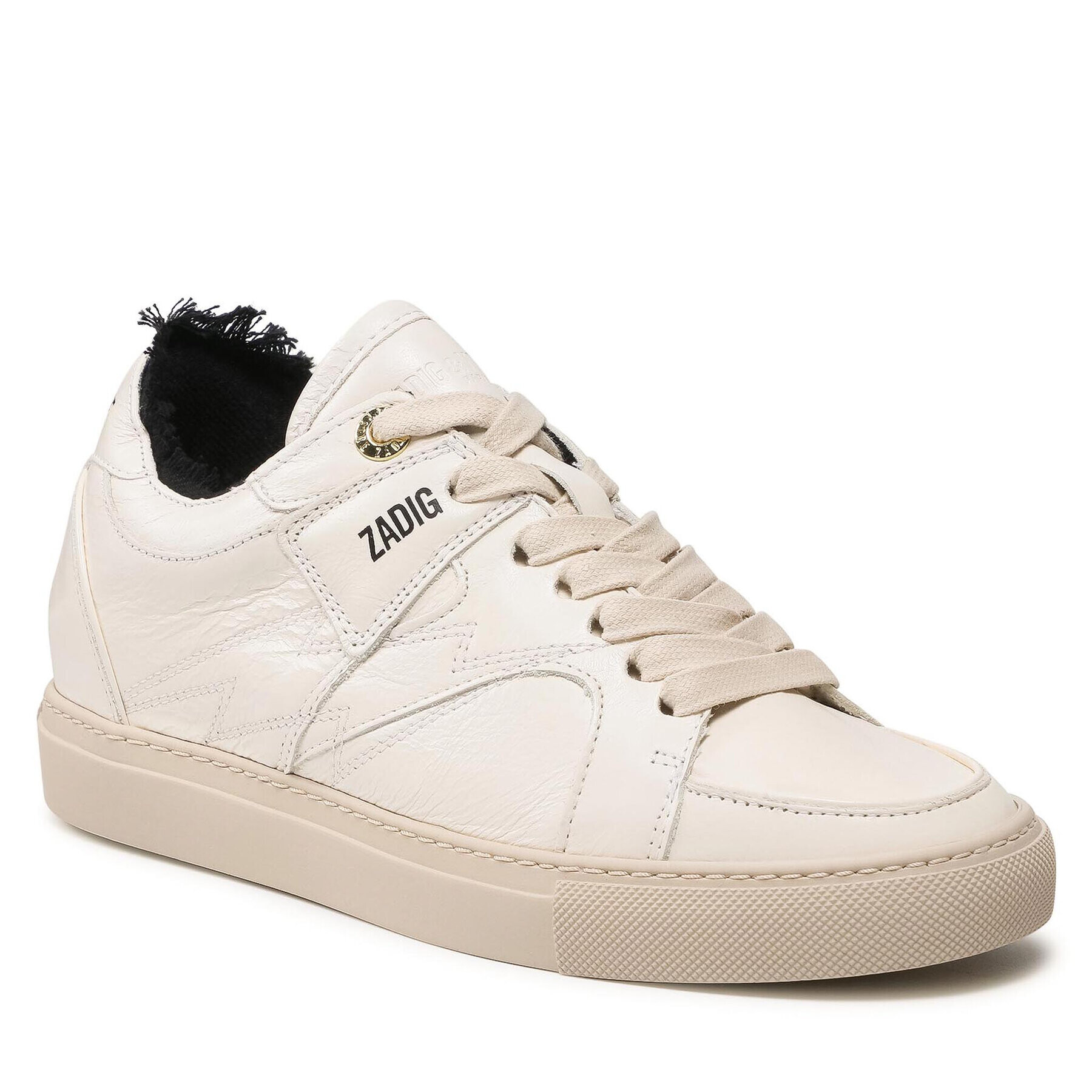 Zadig&Voltaire Сникърси Board Top Patch SKAB1704F Бял - Pepit.bg
