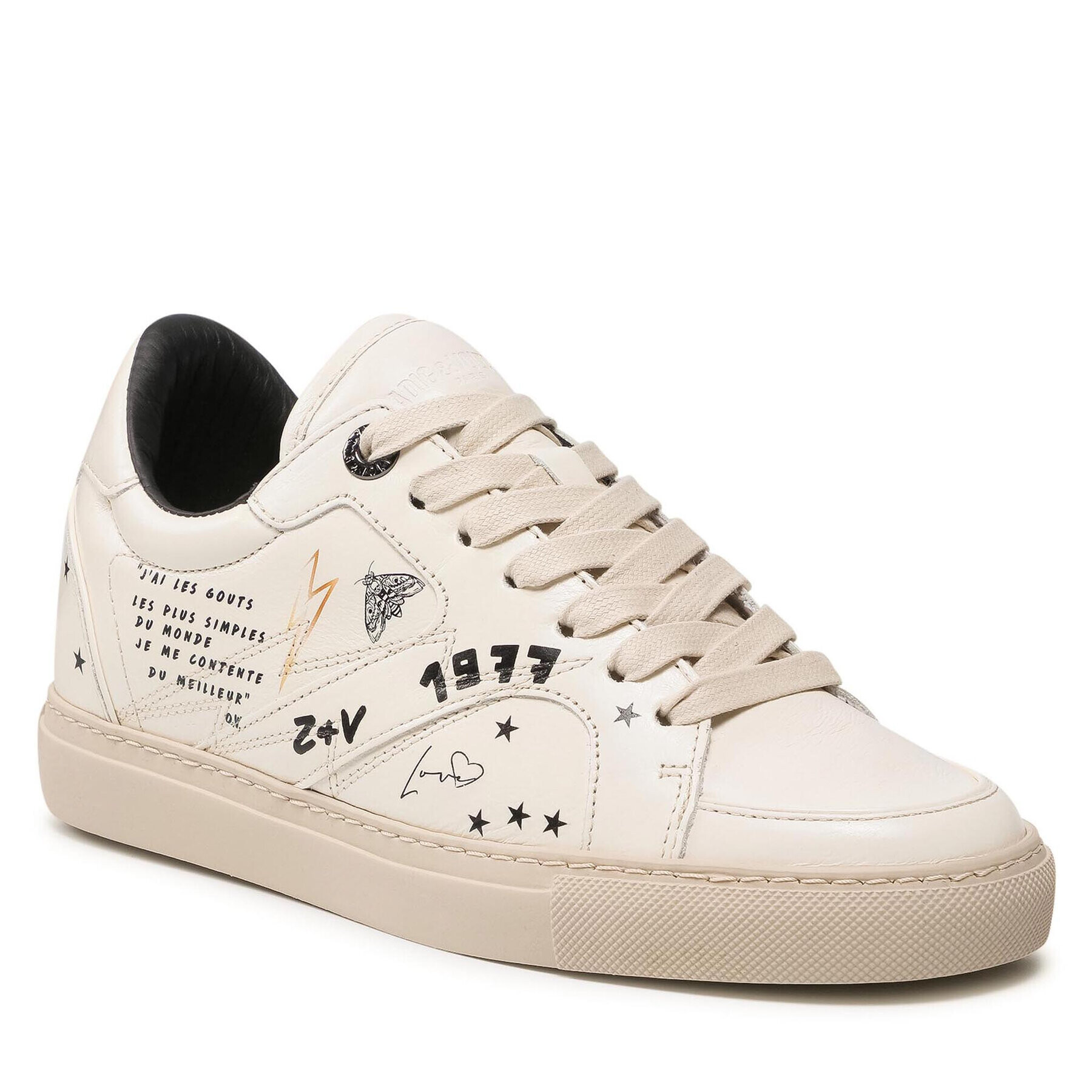Zadig&Voltaire Сникърси Board WKAM1705F Бял - Pepit.bg
