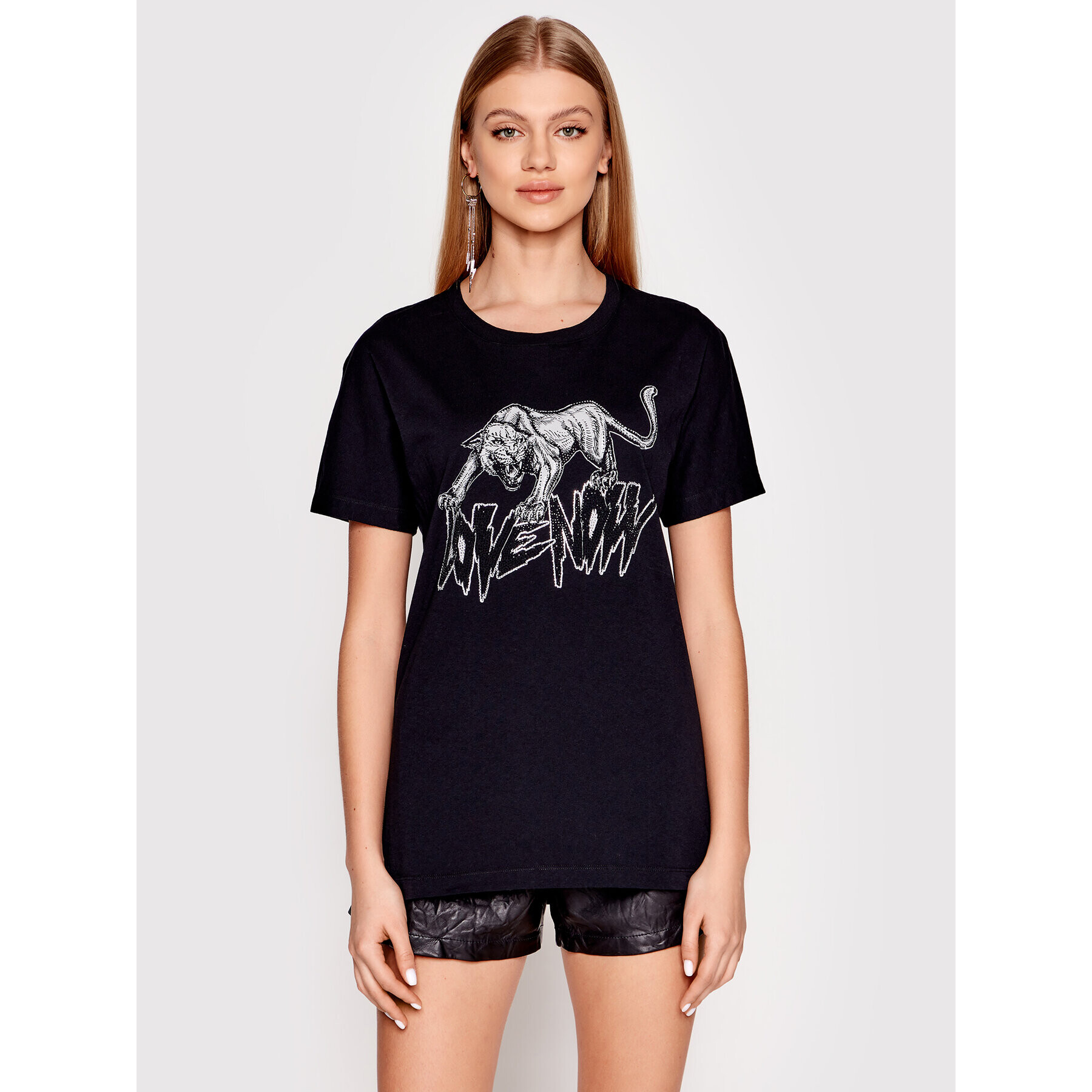 Zadig&Voltaire Тишърт Tom Jaguard JWTS00017 Черен Regular Fit - Pepit.bg