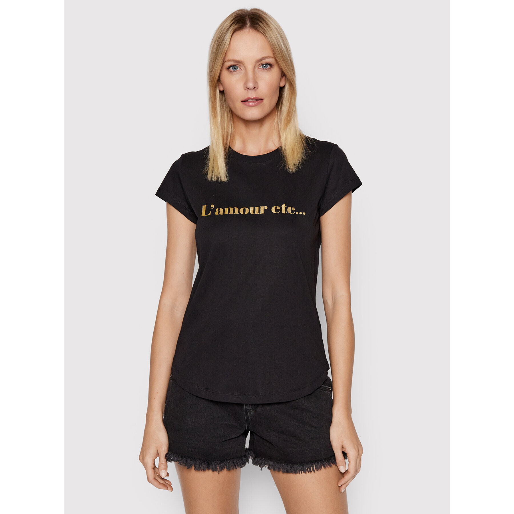 Zadig&Voltaire Тишърт Woop L Amour Etc JWTS00010 Черен Regular Fit - Pepit.bg