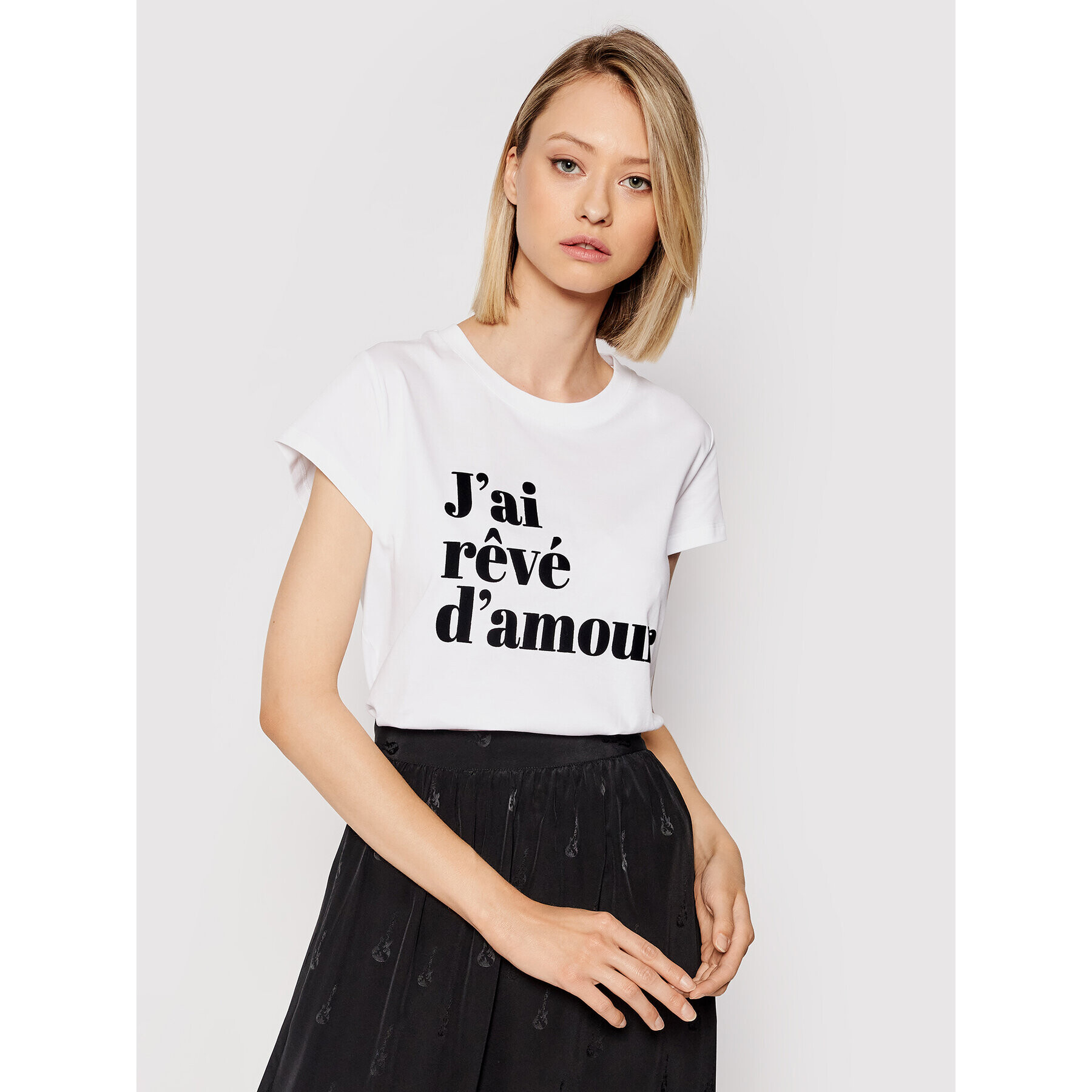 Zadig&Voltaire Тишърт Woop WKTR1802F Бял Regular Fit - Pepit.bg