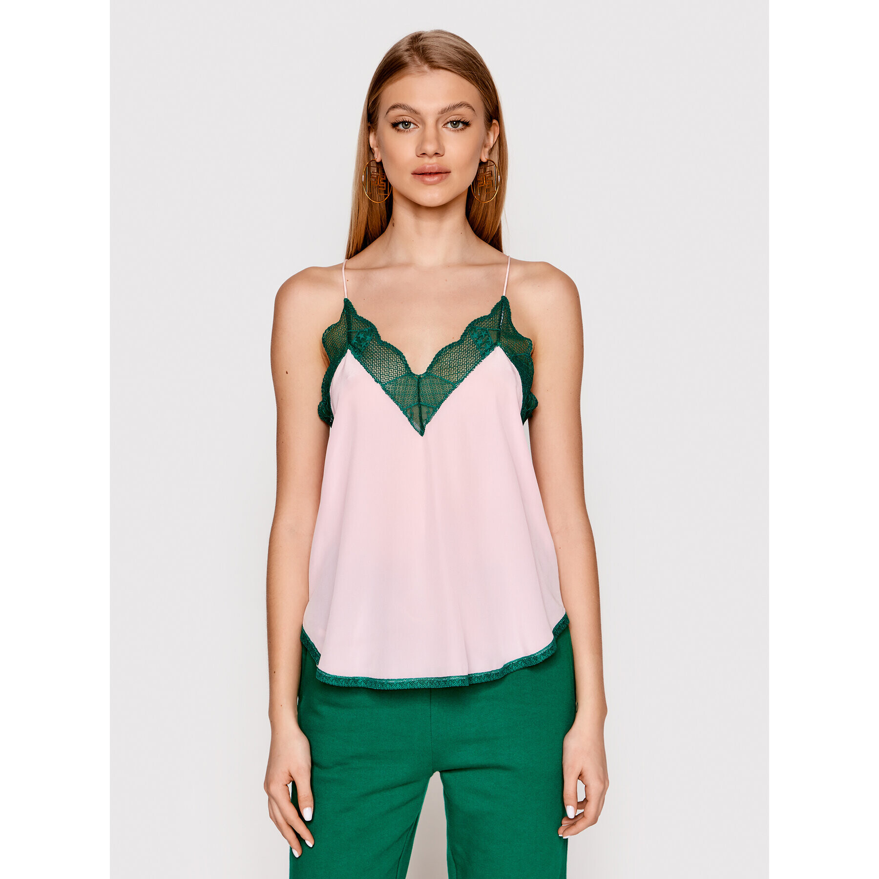 Zadig&Voltaire топ Christy WWCR00006 Розов Regular Fit - Pepit.bg