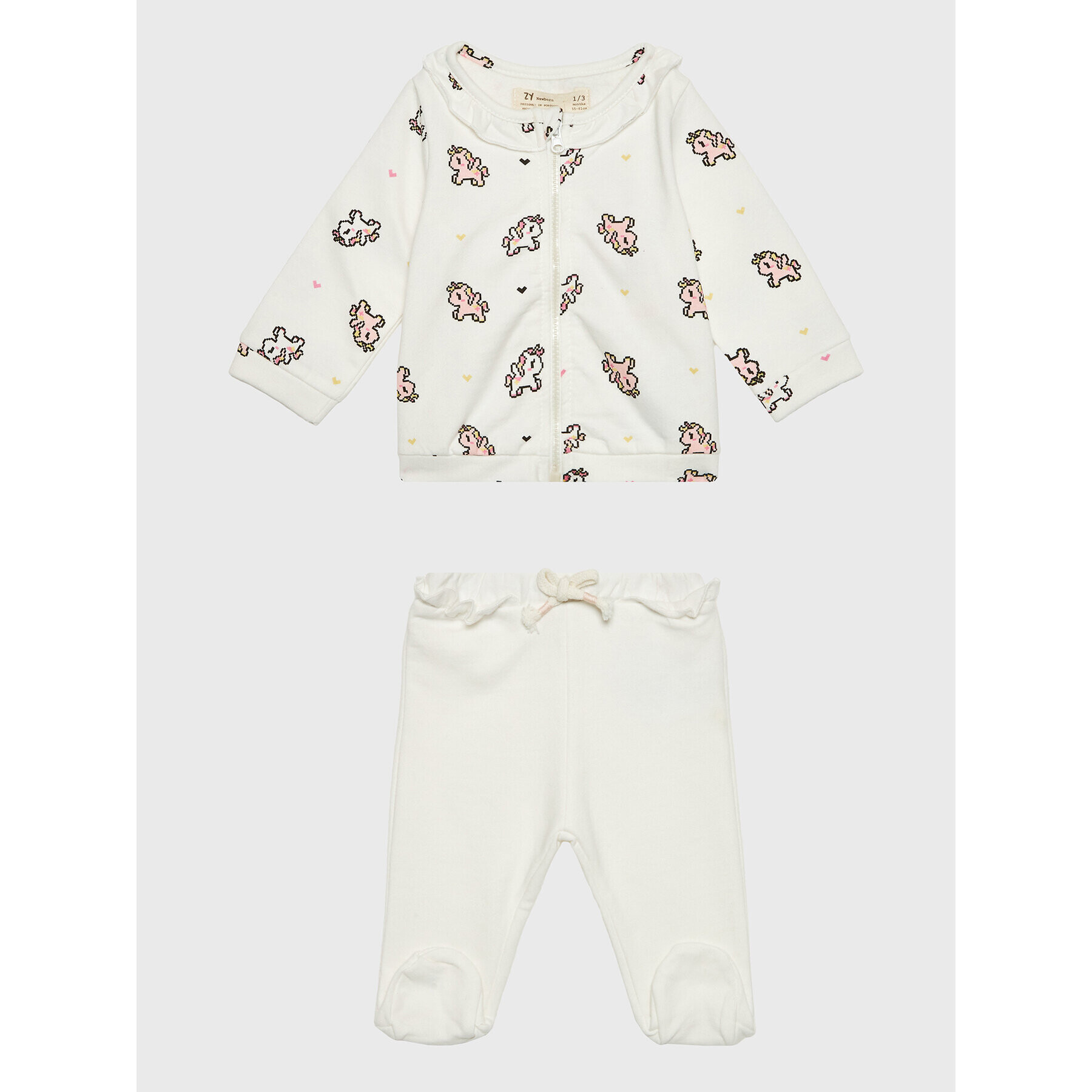 Zippy Анцуг 22W-8900ZT Бял Regular Fit - Pepit.bg