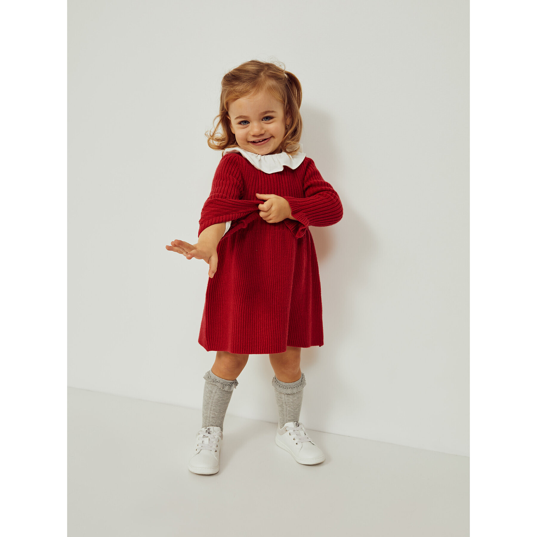 Zippy Плетена рокля ZBGAP0501 23082 Червен Regular Fit - Pepit.bg