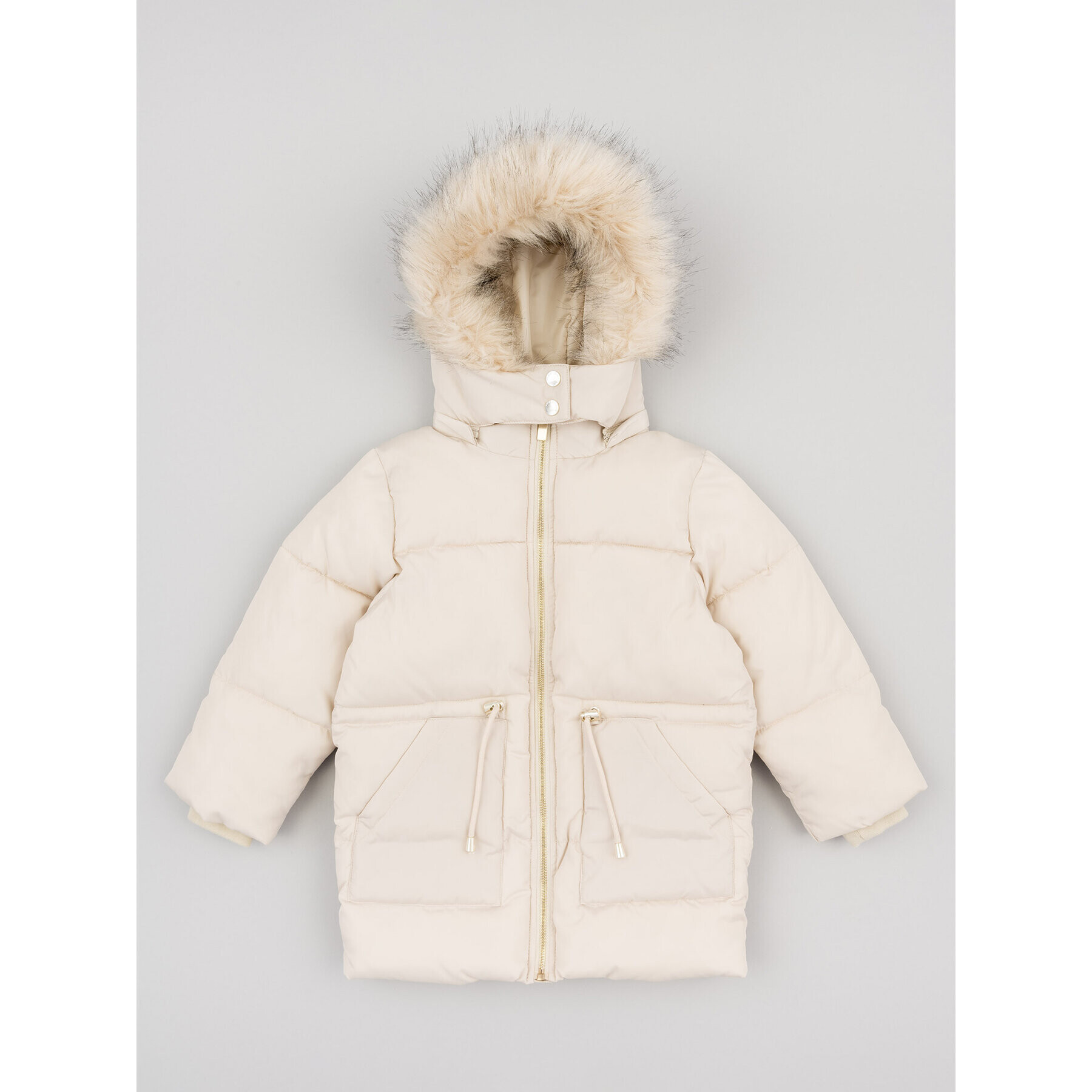 Zippy Пухено яке ZKGAP0101 23012 Бежов Regular Fit - Pepit.bg