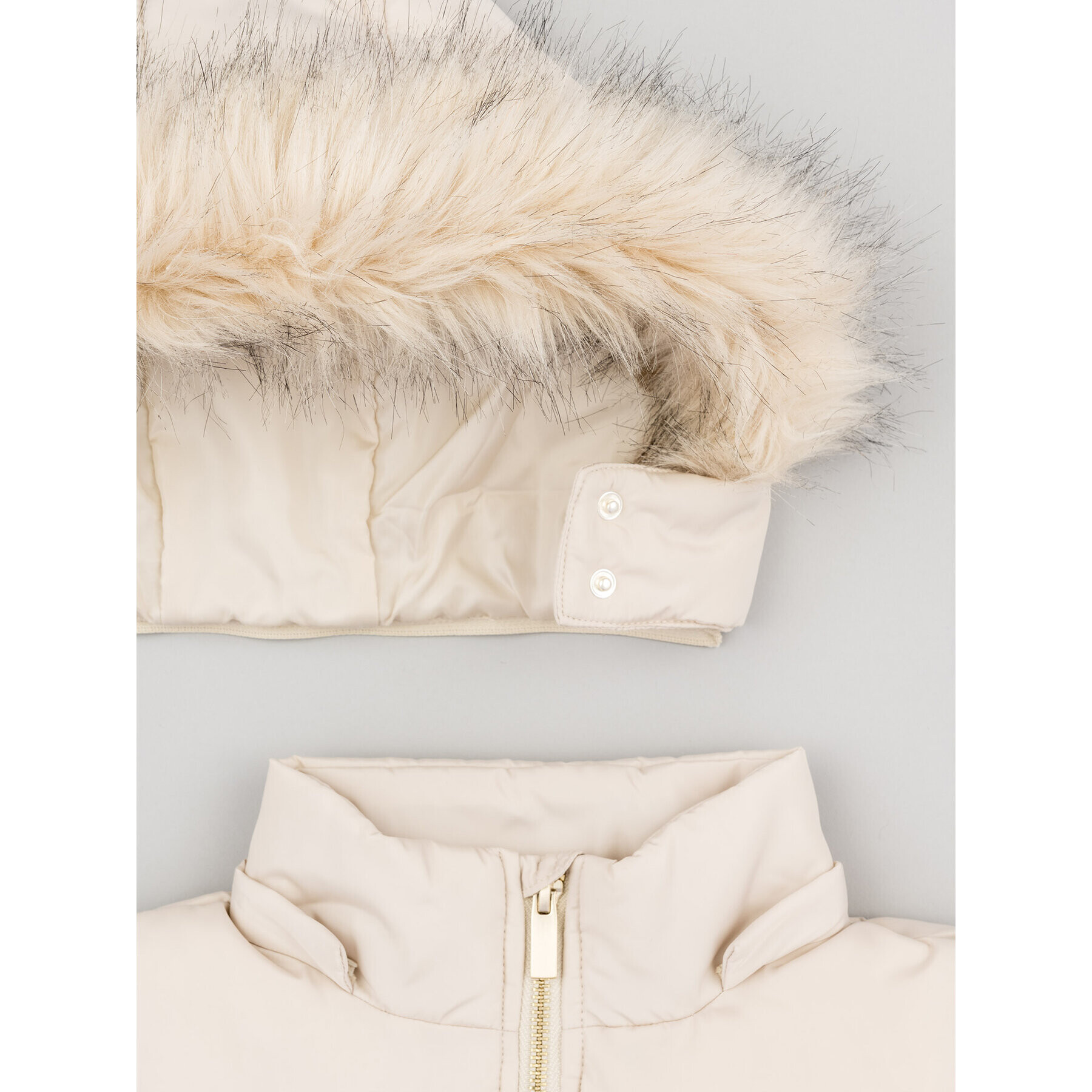 Zippy Пухено яке ZKGAP0101 23012 Бежов Regular Fit - Pepit.bg