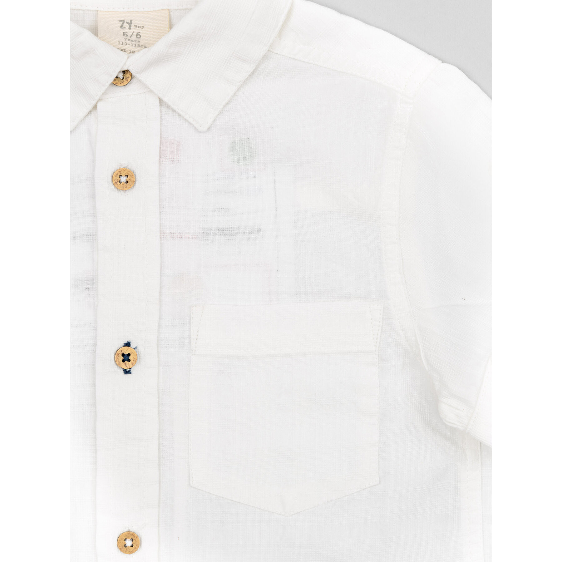 Zippy Риза ZKBAP0302 23016 Бял Regular Fit - Pepit.bg
