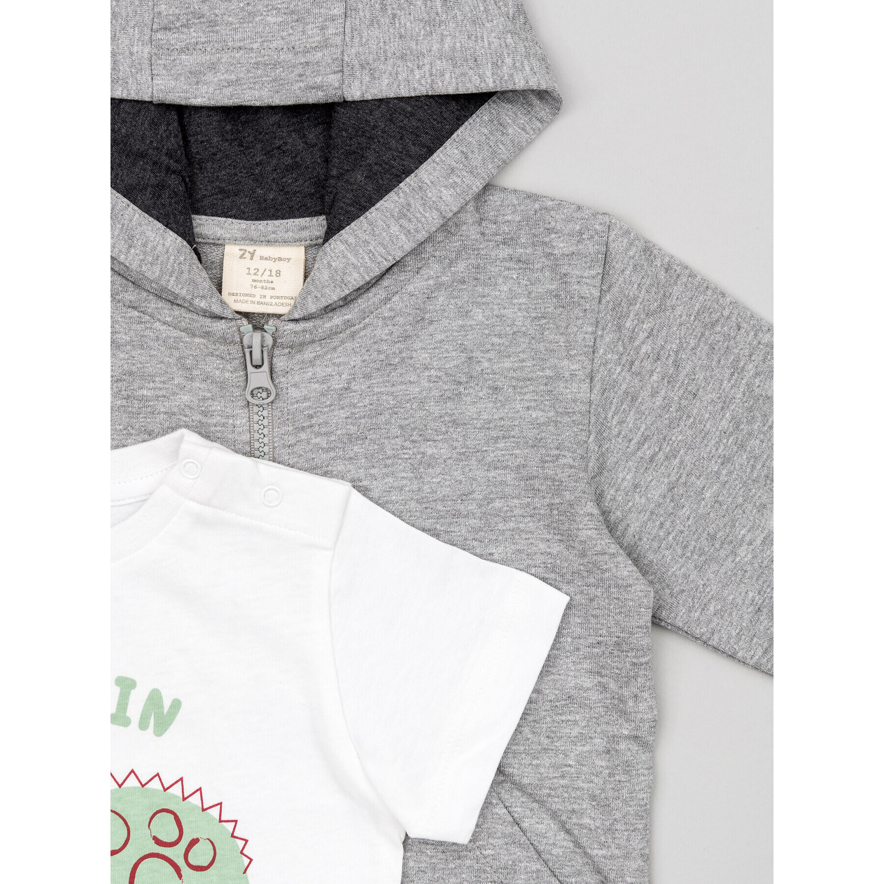 Zippy Спортен екип ZBBAP0601 23002 Сив Regular Fit - Pepit.bg