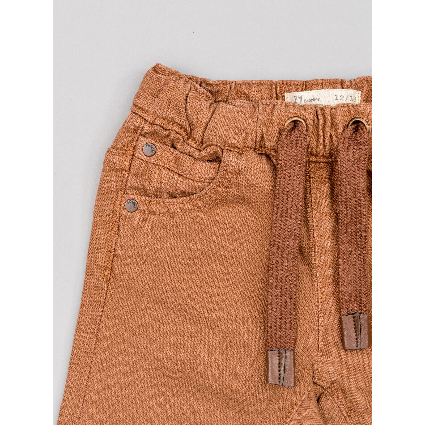 Zippy Текстилни панталони ZBBAP0401 23013 Кафяв Regular Fit - Pepit.bg