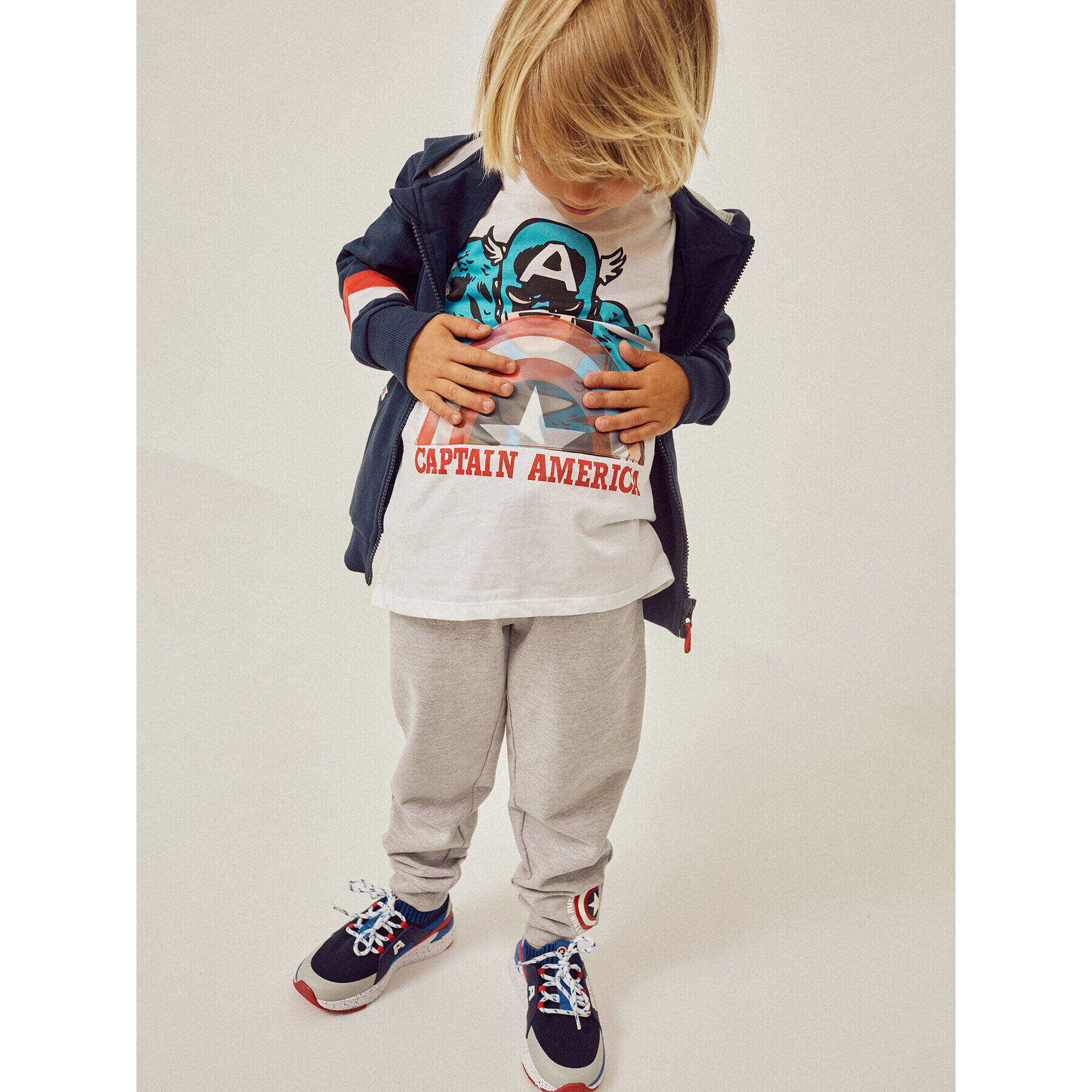 Zippy Тишърт Marvel ZKBAP0303 23027 Бял Regular Fit - Pepit.bg