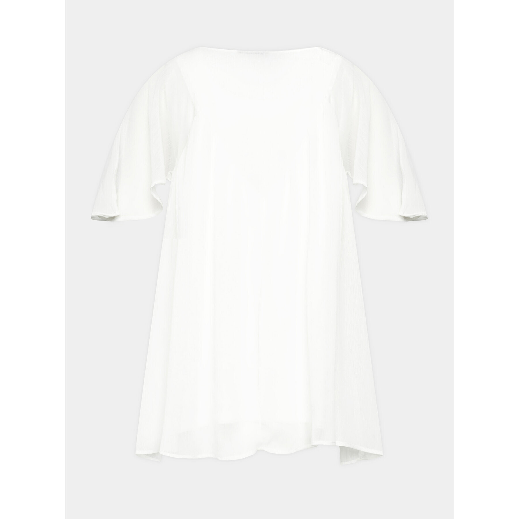 Zizzi Блуза M58831A Бял Loose Fit - Pepit.bg