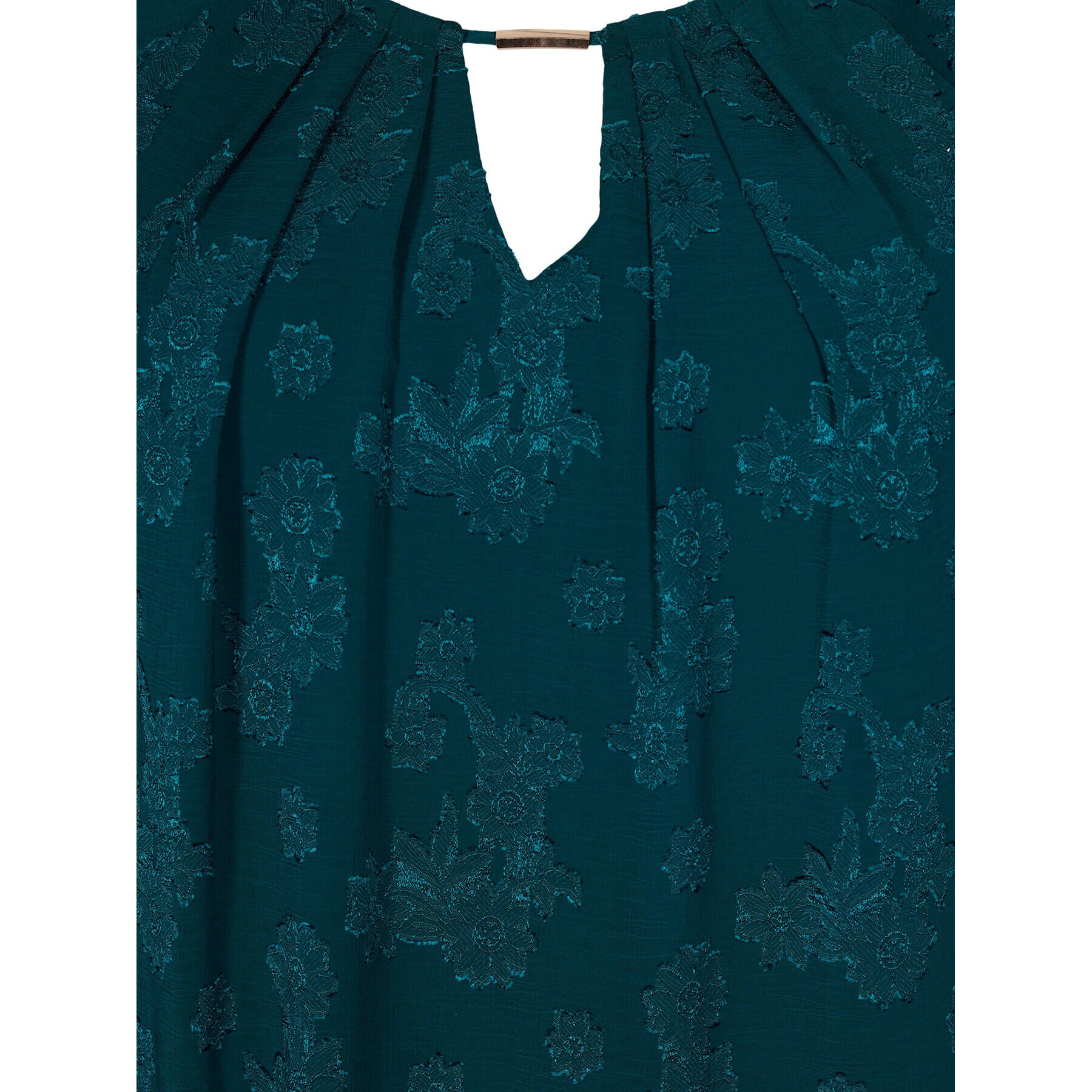 Zizzi Блуза M58832A Зелен Loose Fit - Pepit.bg