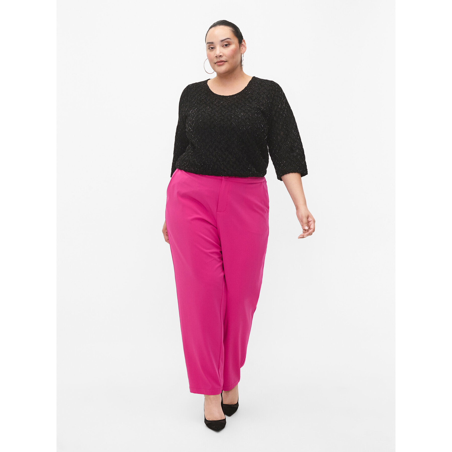 Zizzi Блуза M59212A Черен Regular Fit - Pepit.bg