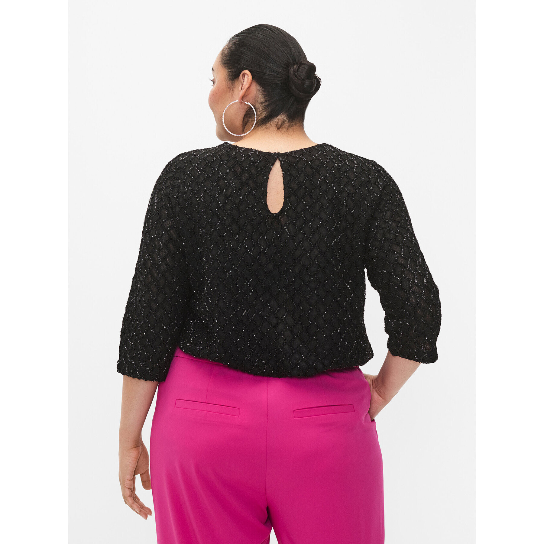Zizzi Блуза M59212A Черен Regular Fit - Pepit.bg