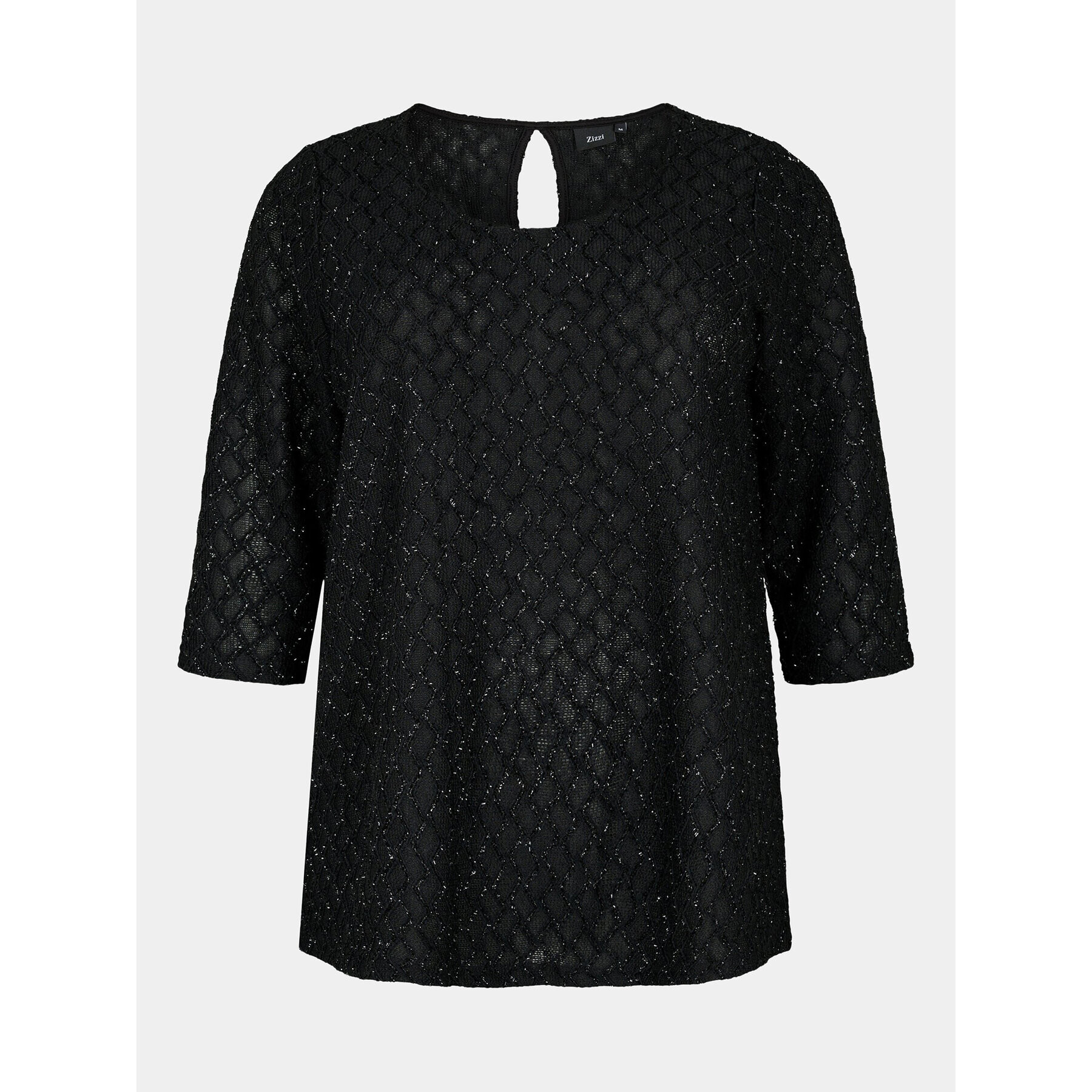 Zizzi Блуза M59212A Черен Regular Fit - Pepit.bg