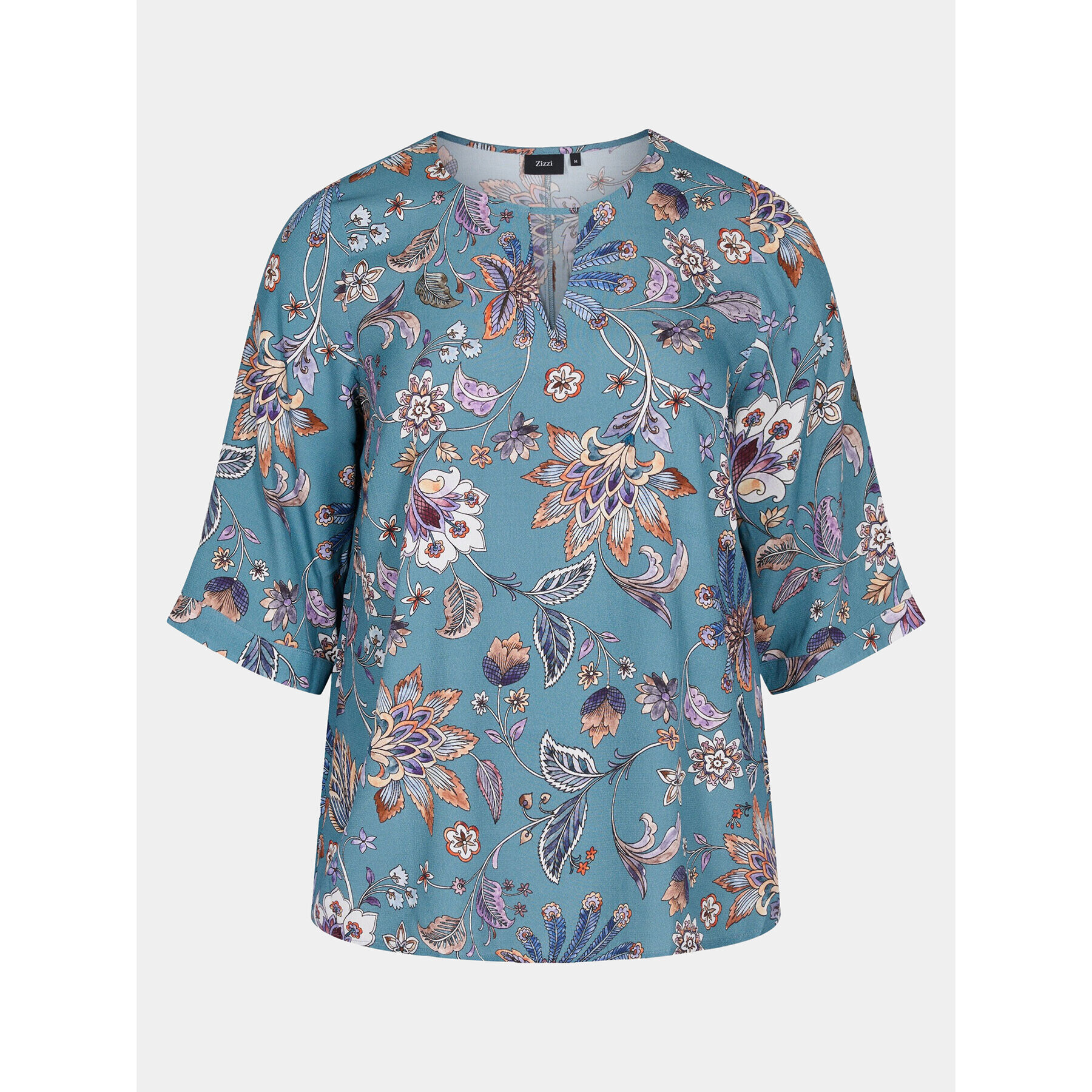 Zizzi Блуза V00040E Син Loose Fit - Pepit.bg