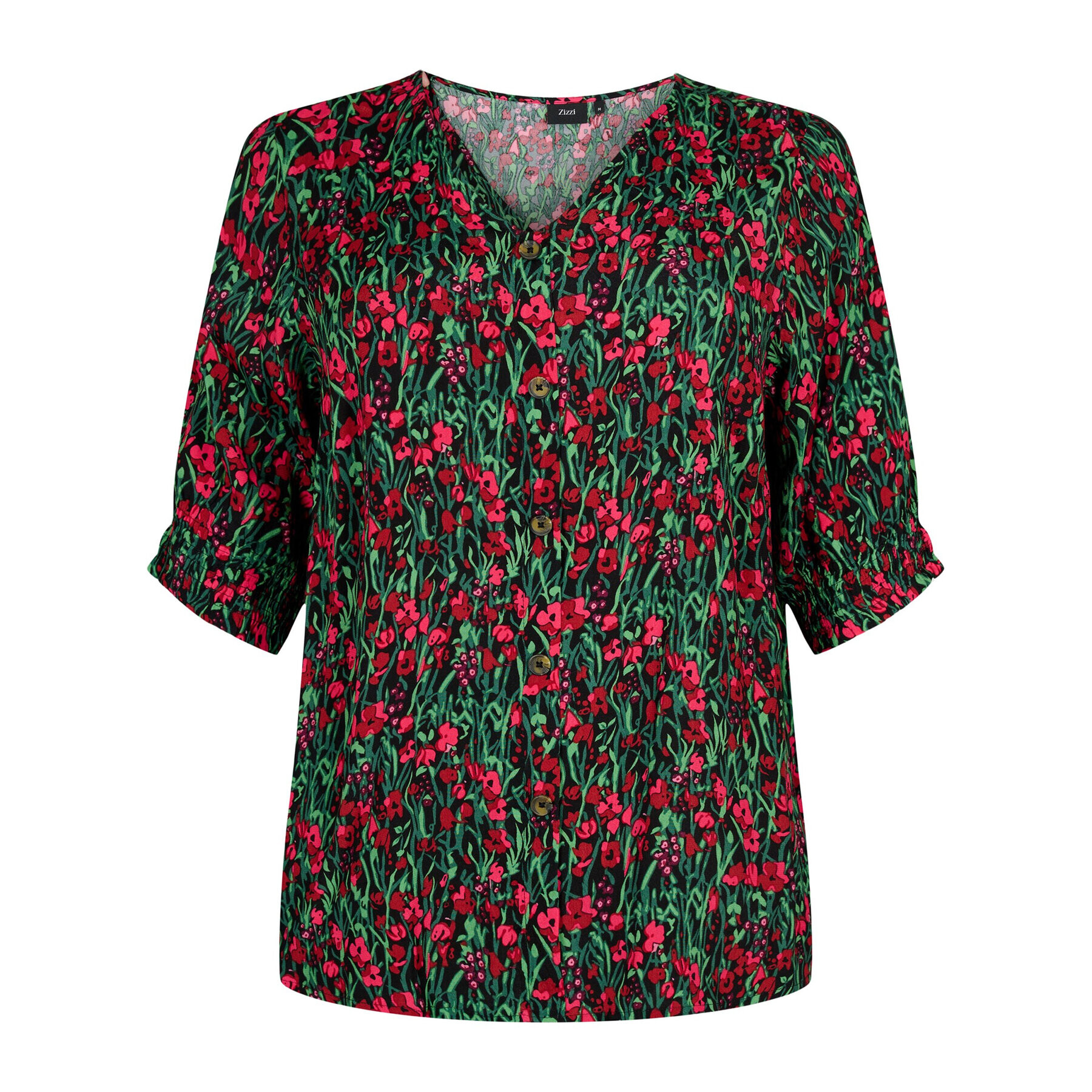 Zizzi Блуза V00040O Черен Loose Fit - Pepit.bg