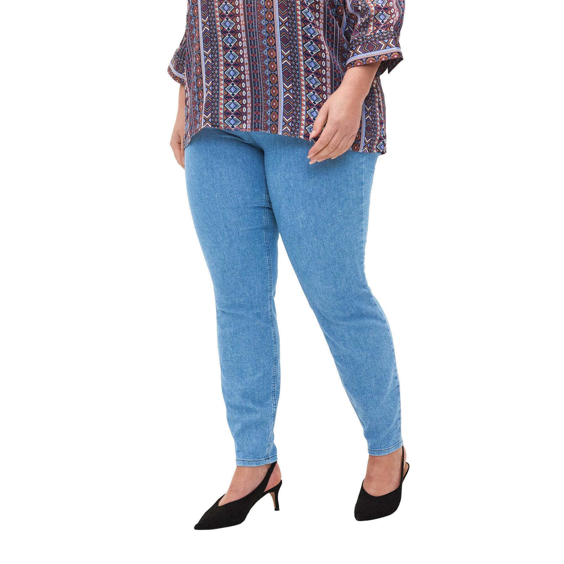 Zizzi Дънки джегингс J20200F Син Slim Fit - Pepit.bg