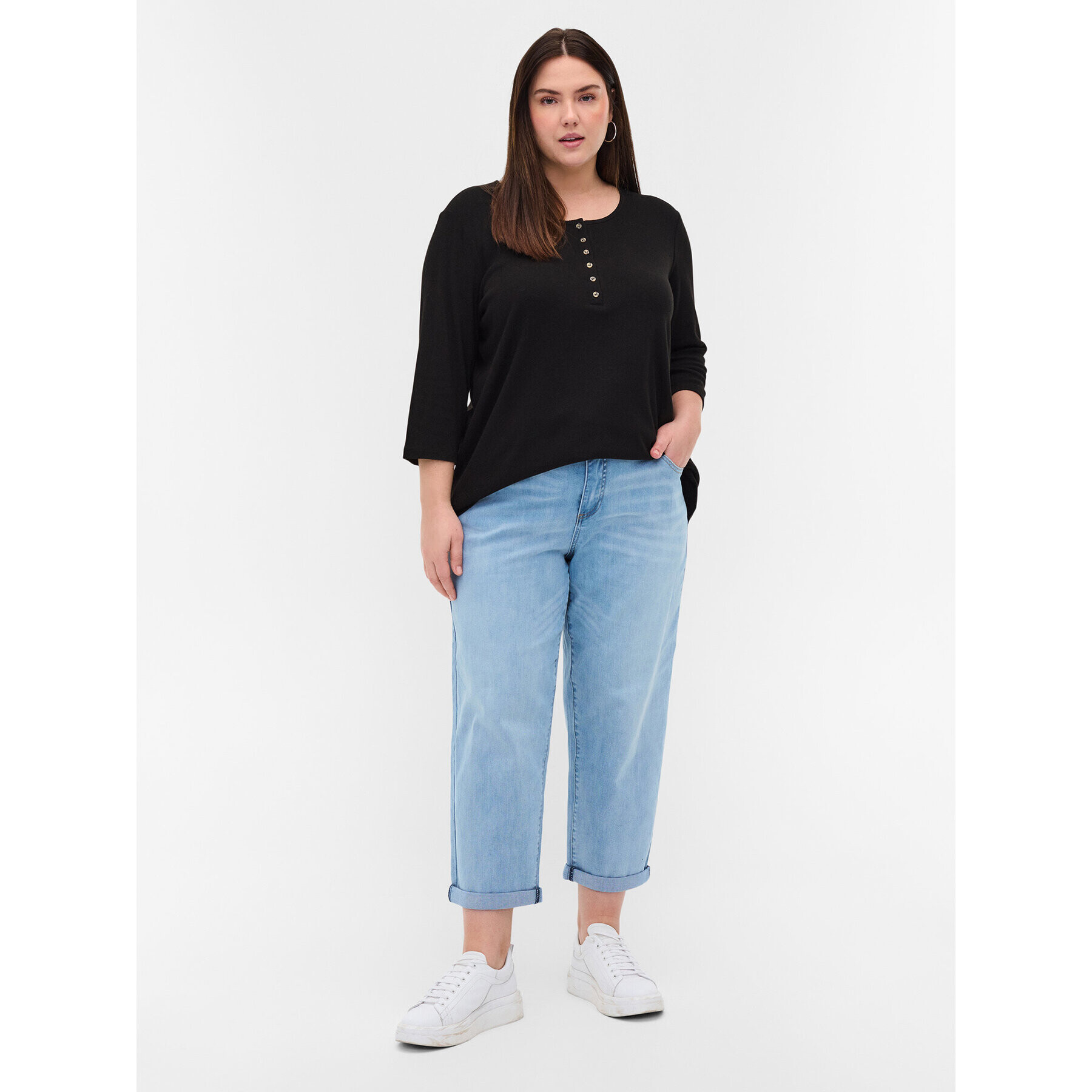 Zizzi Дънки J10653A Син Loose Fit - Pepit.bg