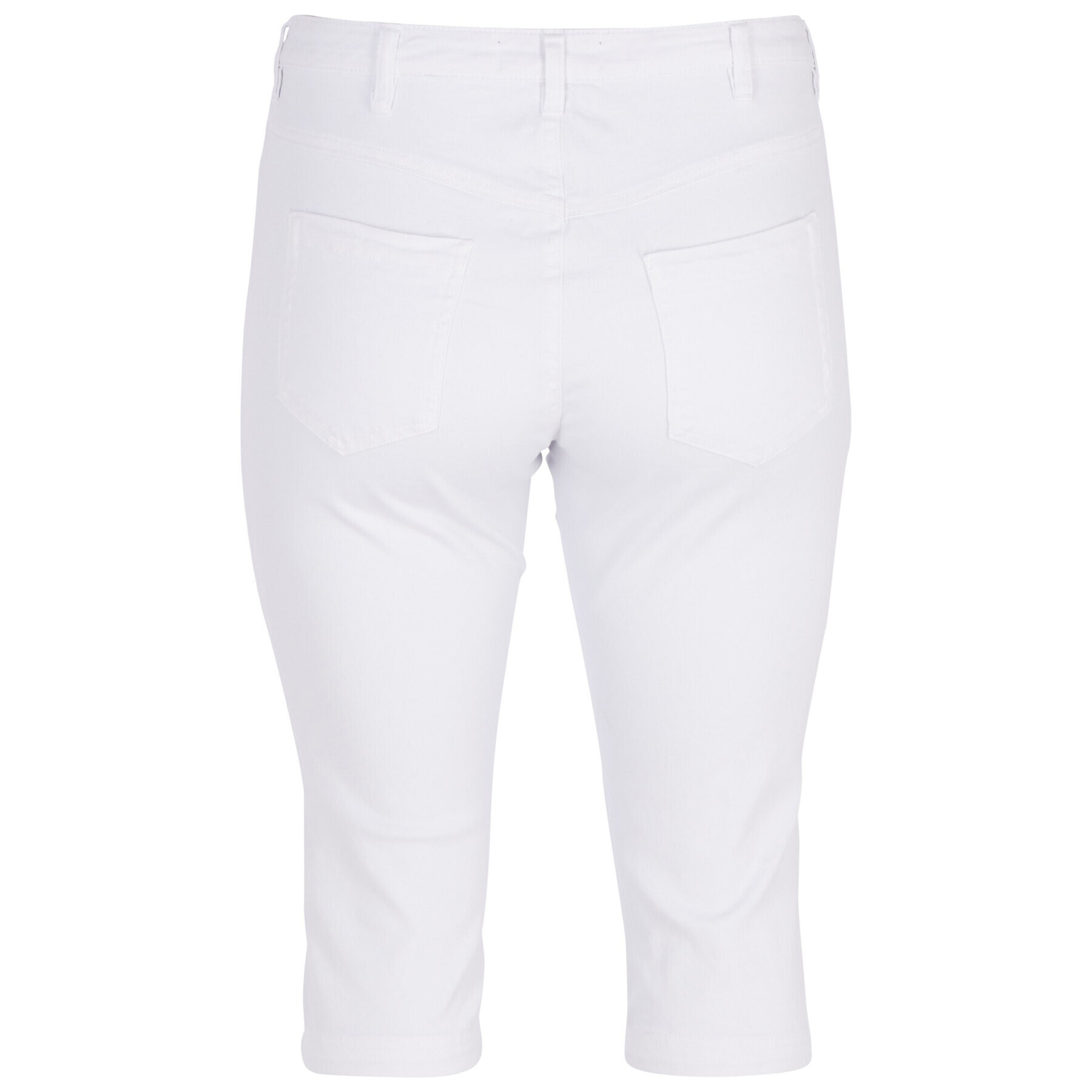 Zizzi Дънкови шорти O10305H Бял Slim Fit - Pepit.bg