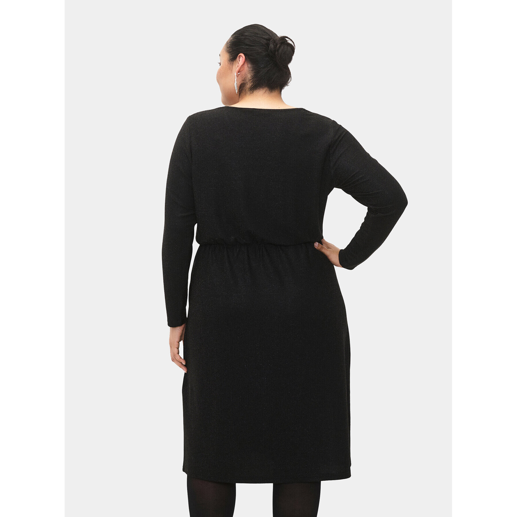 Zizzi Ежедневна рокля CA02376F Черен Regular Fit - Pepit.bg
