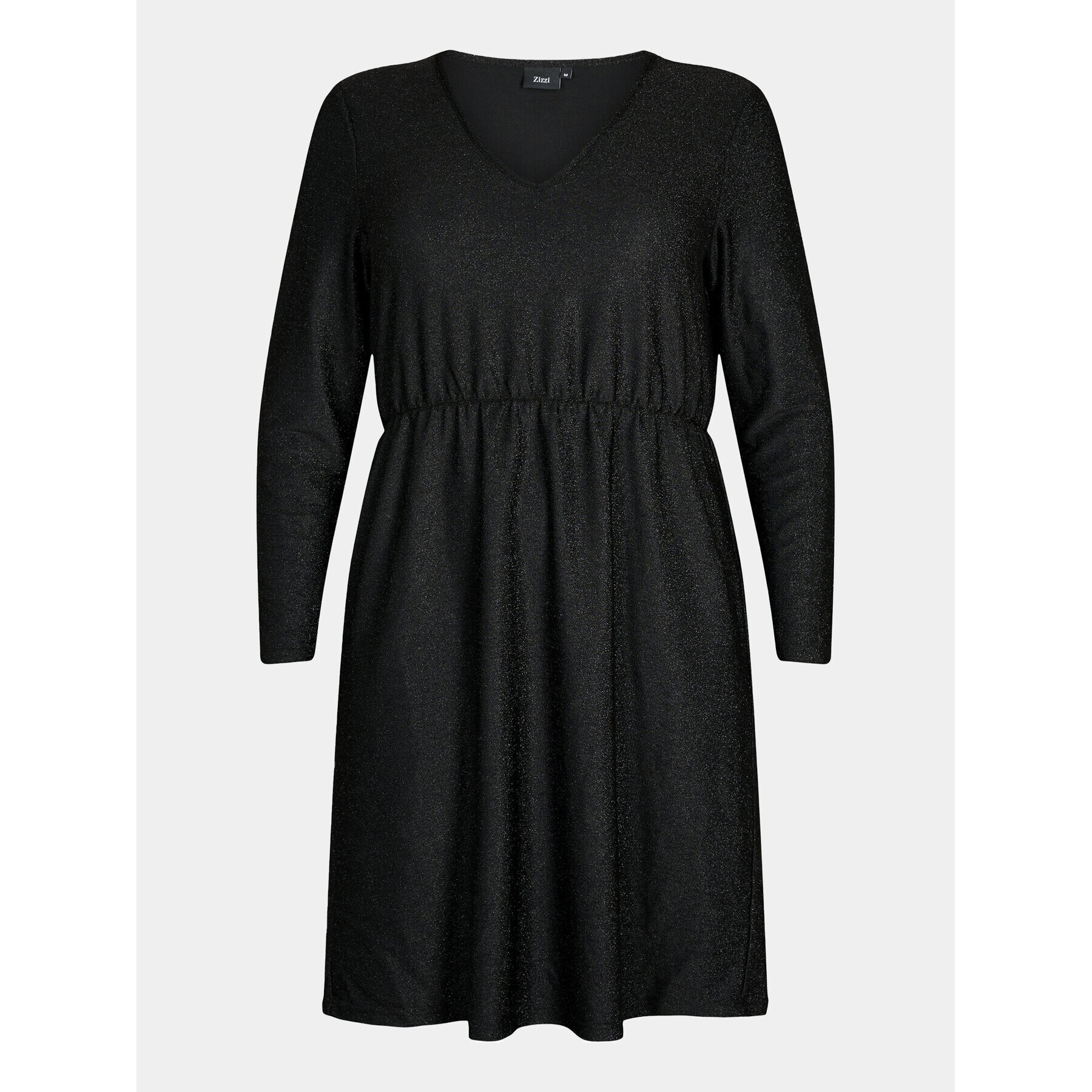 Zizzi Ежедневна рокля CA02376F Черен Regular Fit - Pepit.bg