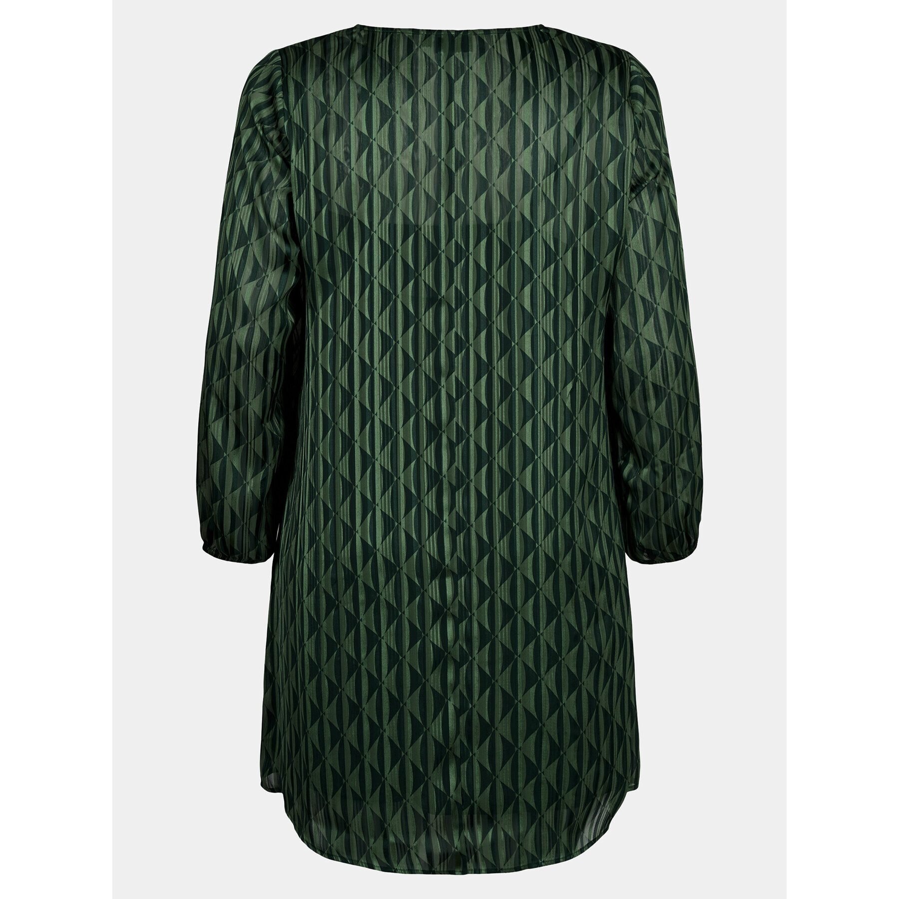 Zizzi Ежедневна рокля M02356B Зелен Regular Fit - Pepit.bg