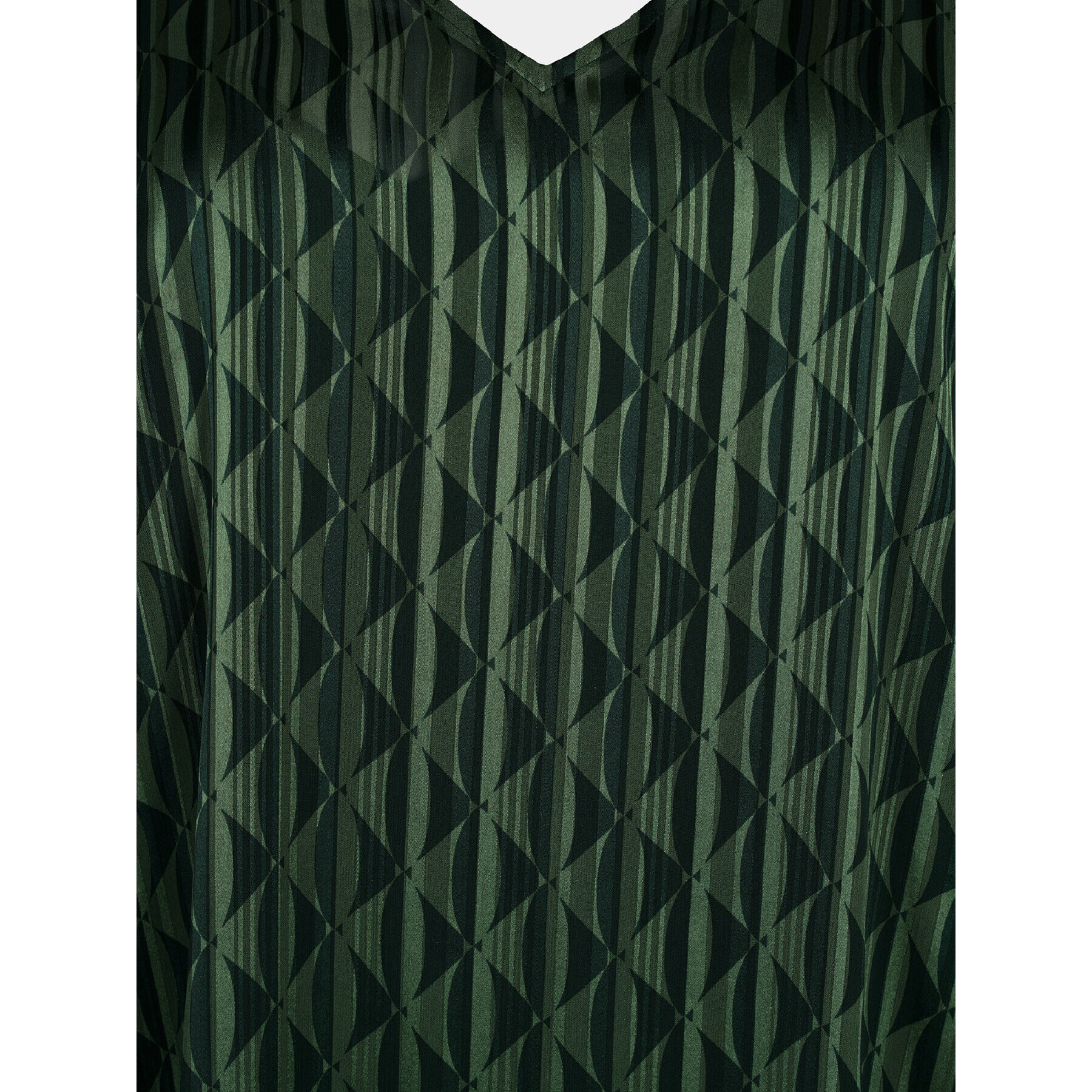 Zizzi Ежедневна рокля M02356B Зелен Regular Fit - Pepit.bg
