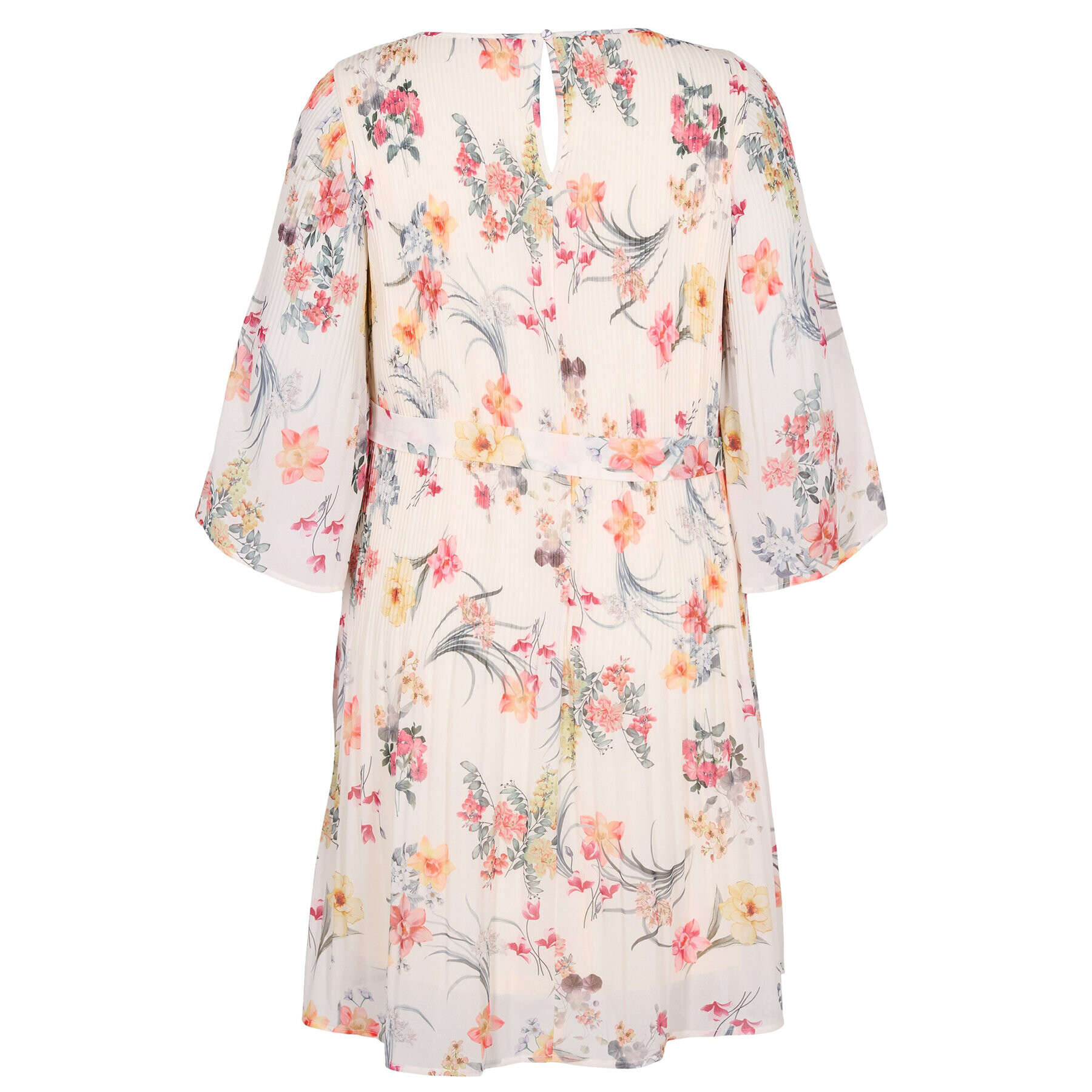 Zizzi Лятна рокля CA06015A Бял Regular Fit - Pepit.bg