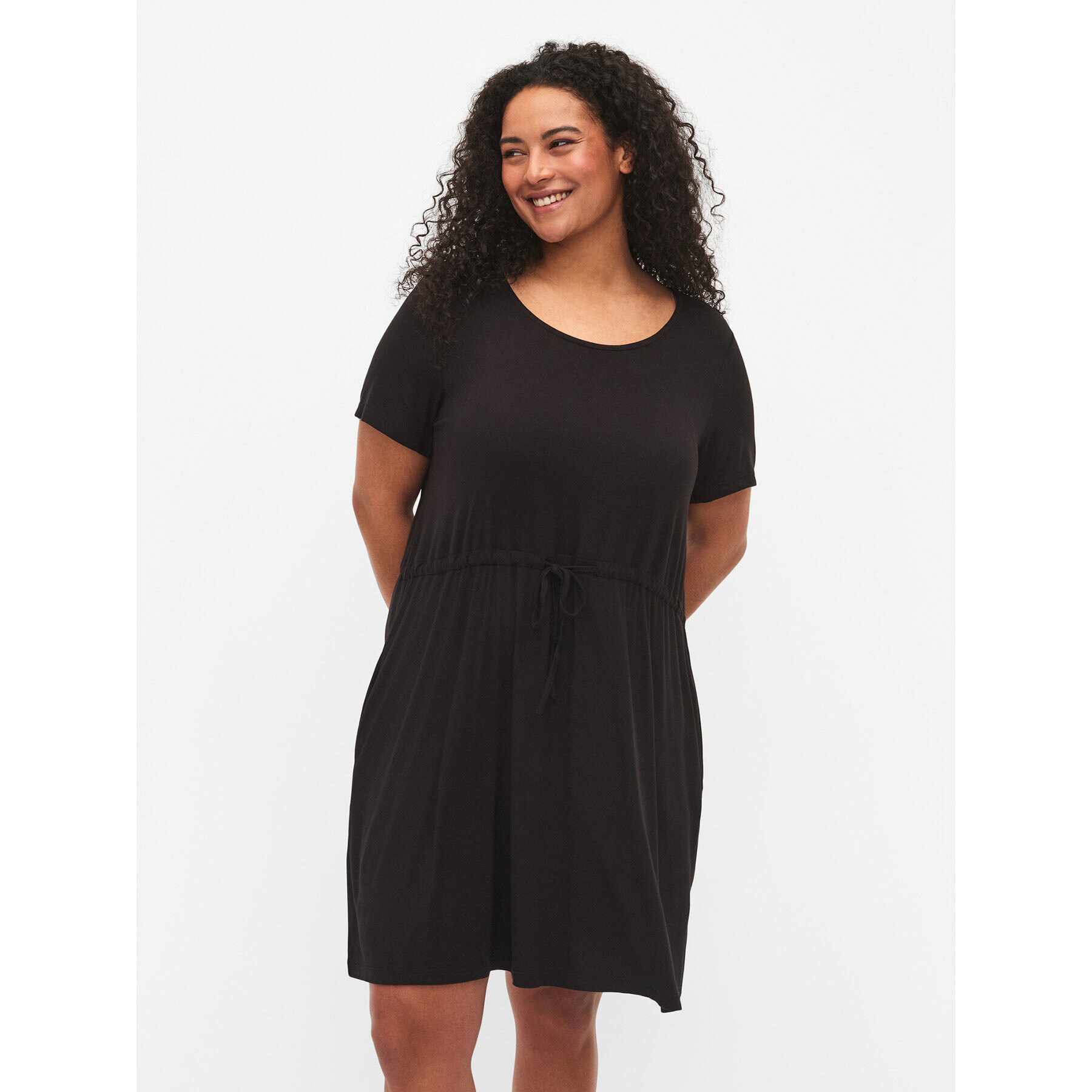 Zizzi Лятна рокля V50032K Черен Regular Fit - Pepit.bg