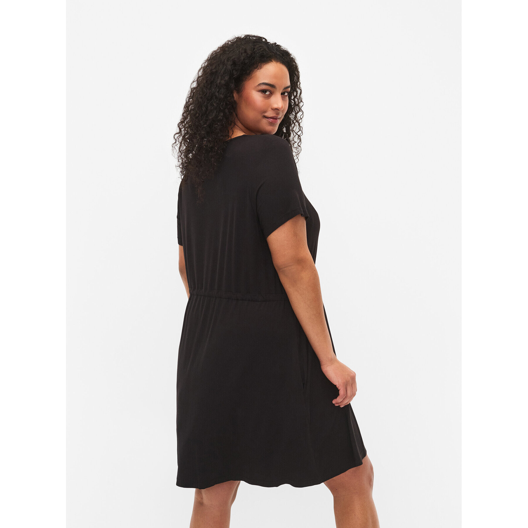 Zizzi Лятна рокля V50032K Черен Regular Fit - Pepit.bg