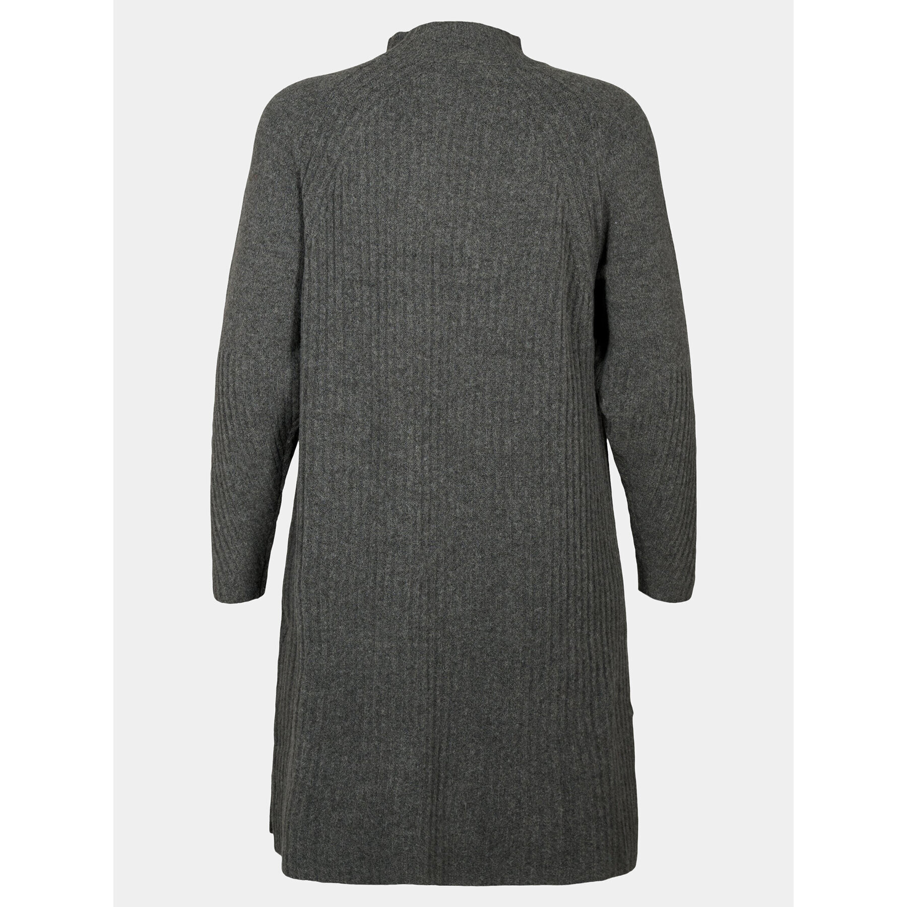 Zizzi Плетена рокля M61087J Сив Regular Fit - Pepit.bg