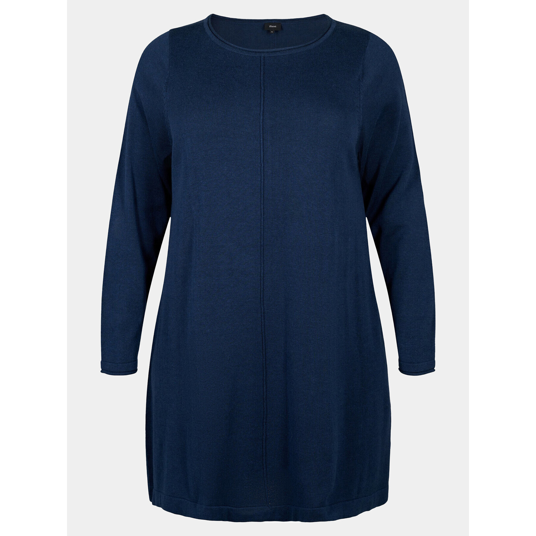 Zizzi Плетена рокля M61194B Тъмносин Regular Fit - Pepit.bg