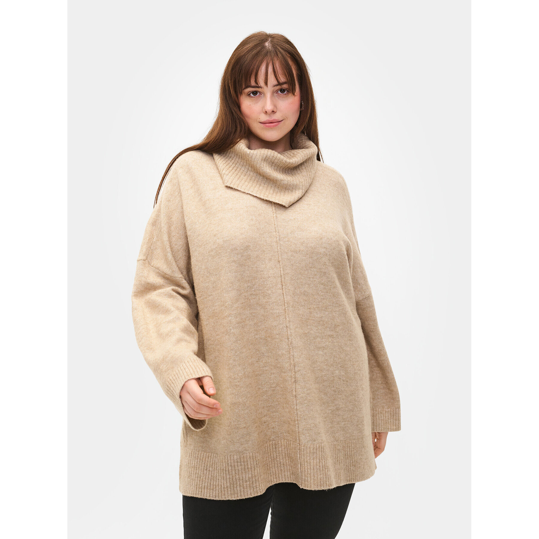 Zizzi Поло CA61101B Бежов Relaxed Fit - Pepit.bg